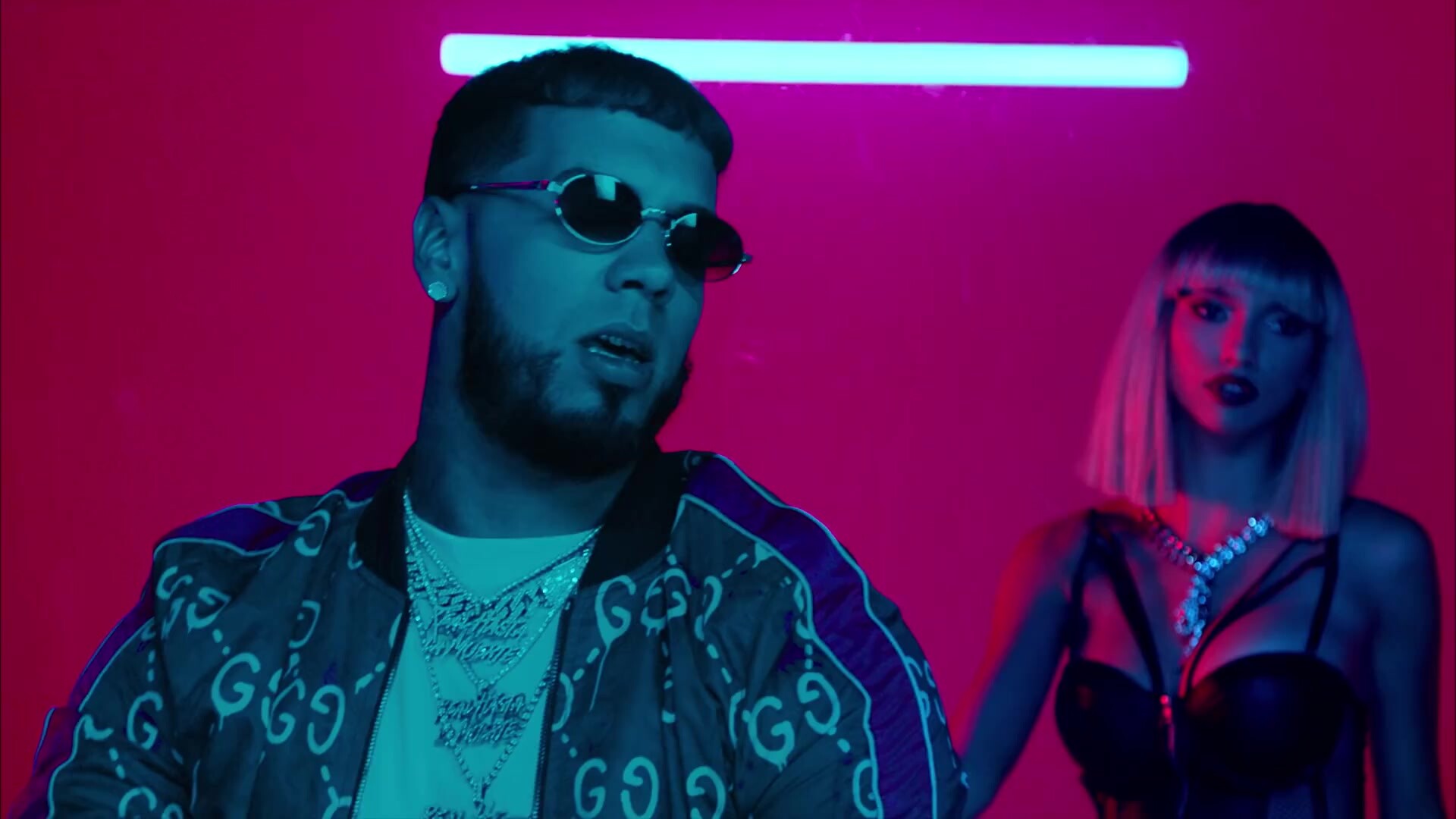 Anuel AA: Born Emmanuel Gazmey Santiago, Considered one of the references of the so-called Latin trap. 1920x1080 Full HD Background.