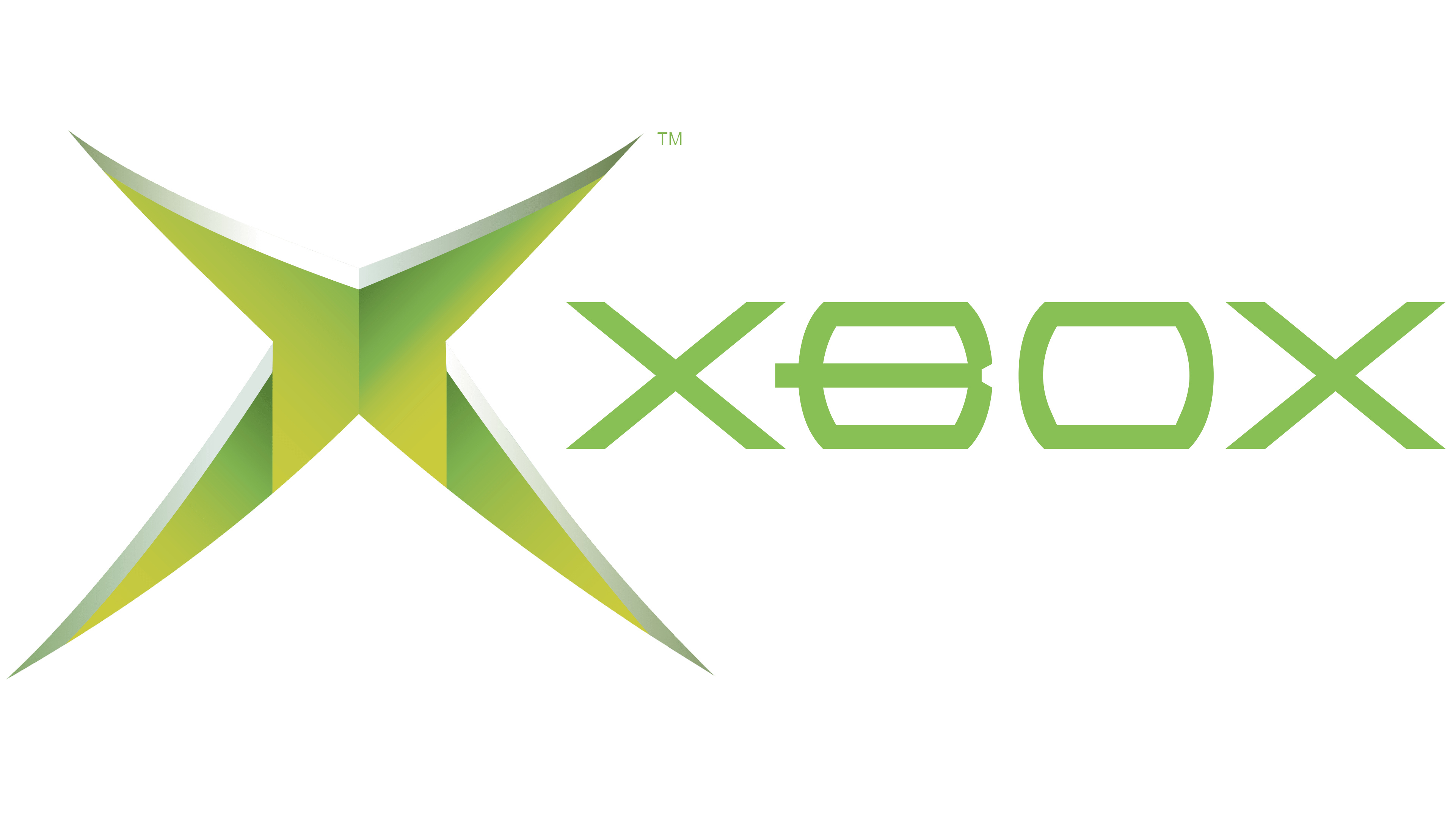 Xbox: A series of consoles developed by Microsoft, Logo used in 2001-2005. 3840x2160 4K Background.
