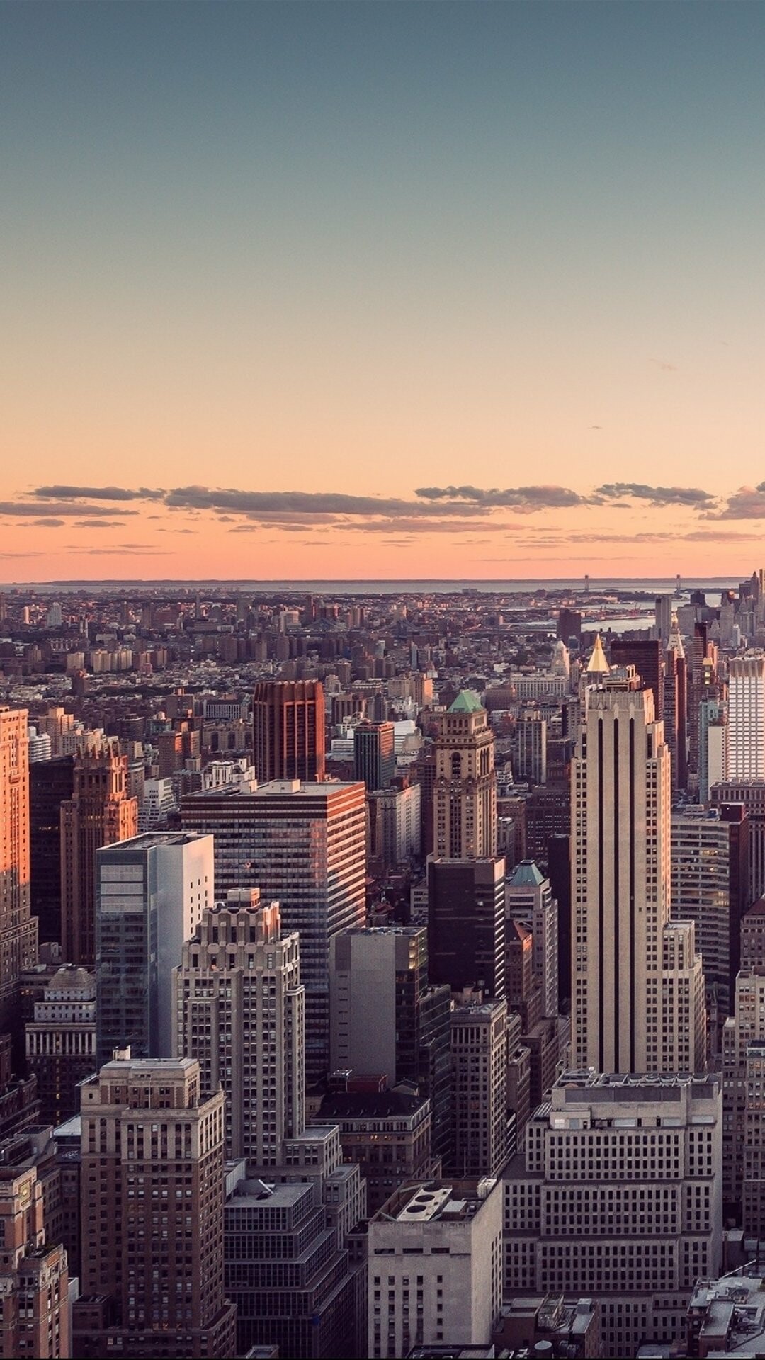 United States: NY roofs, Big Apple, Skyscrapers, Urban design. 1080x1920 Full HD Wallpaper.