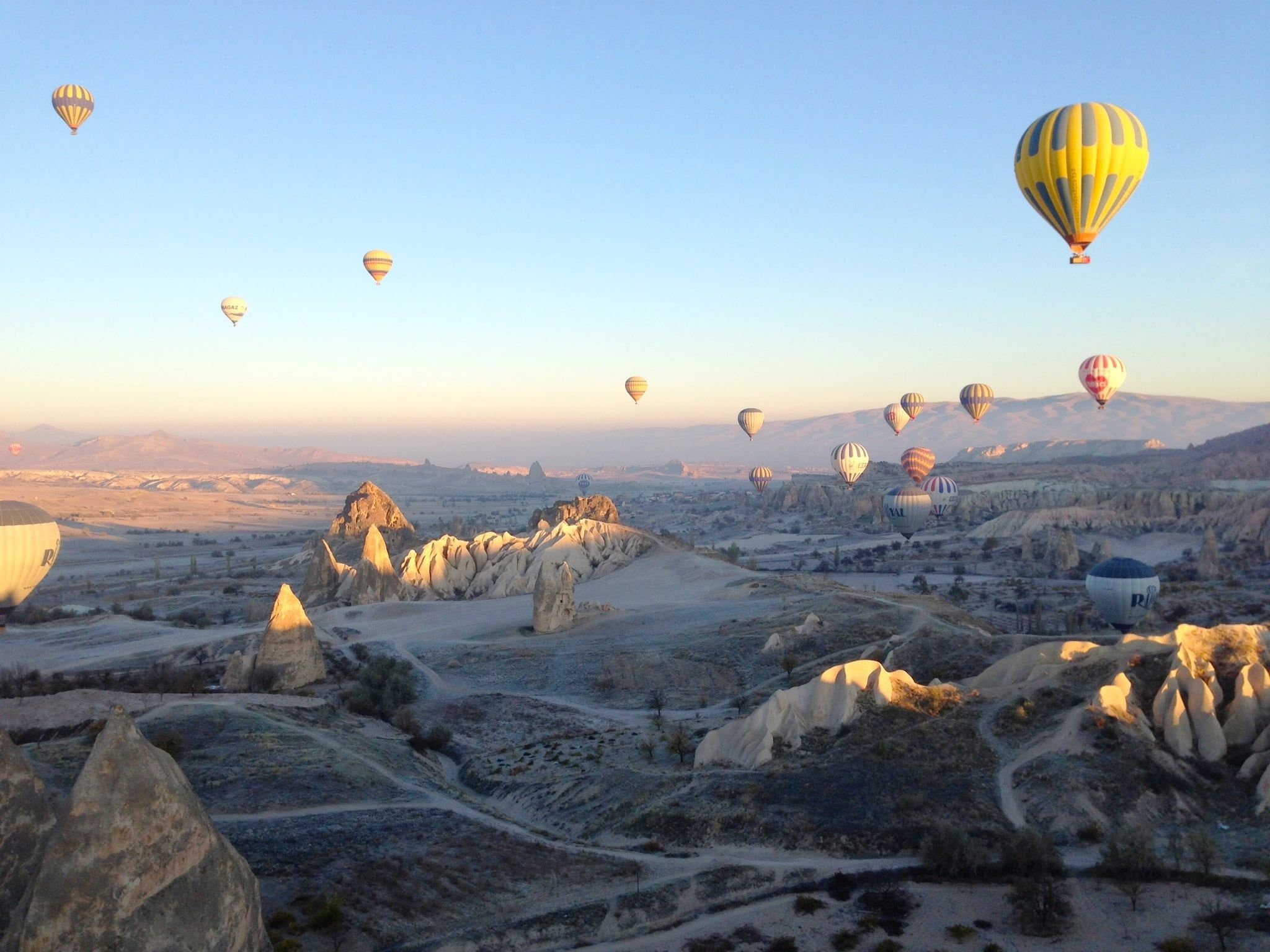 Goreme National Park, Hot Air Balloons, Cappadocia, 2050x1540 HD Desktop