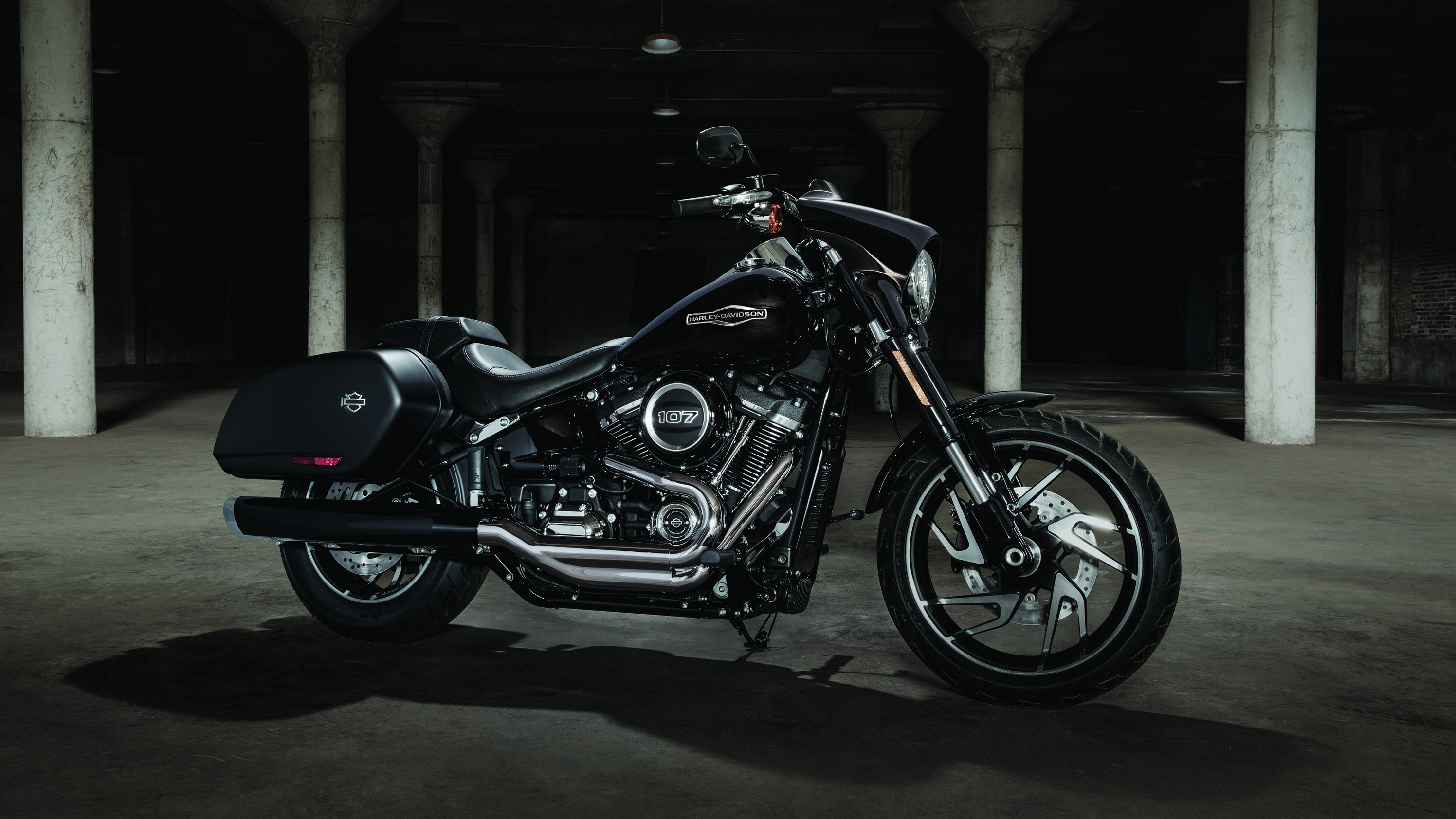 Harley-Davidson Sport Glide, 2018-2020 models, Versatile motorcycle, 3000x1690 HD Desktop