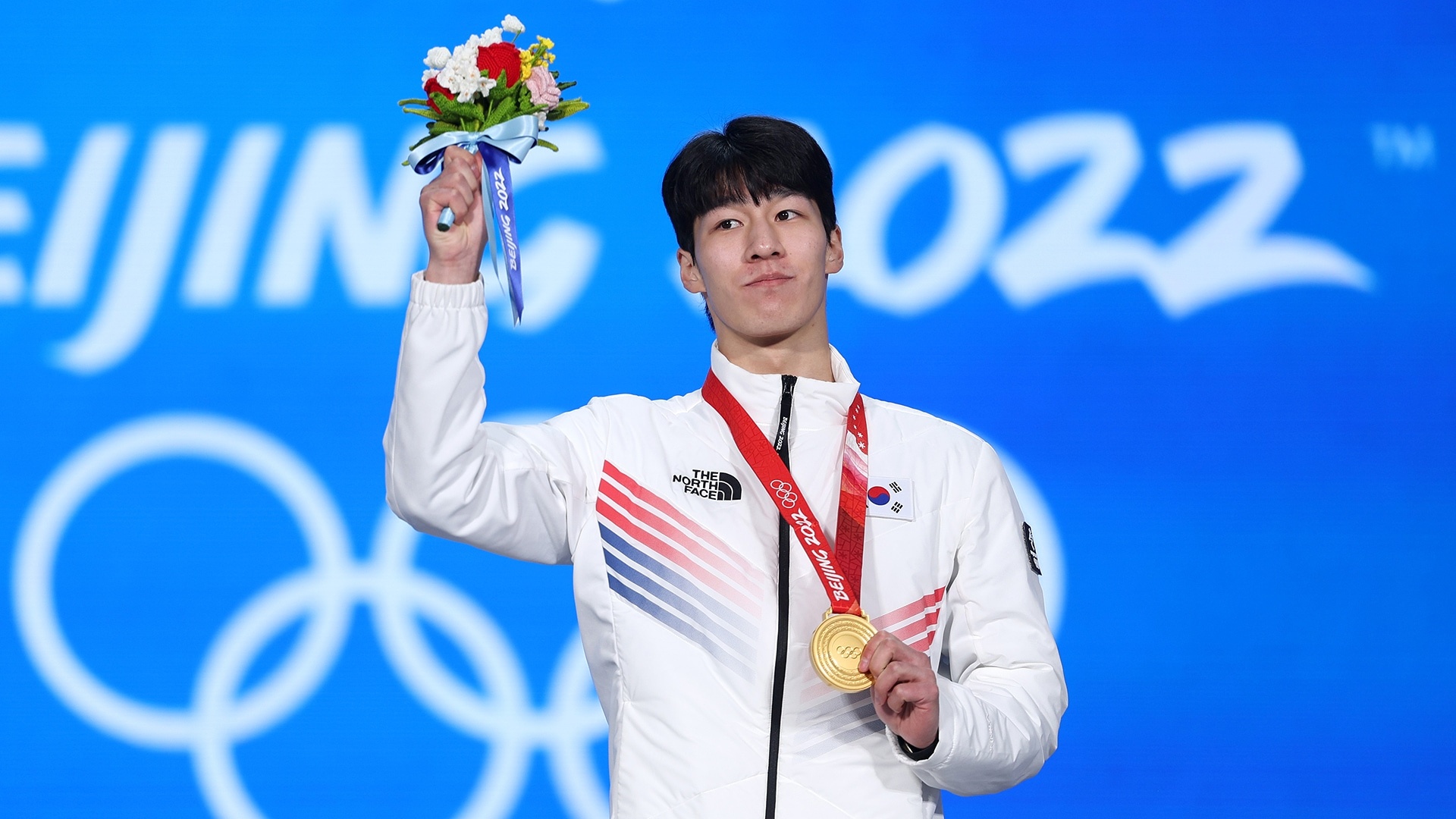 Hwang Dae-heon, Gold medal, Men's 1500m short track, 1920x1080 Full HD Desktop
