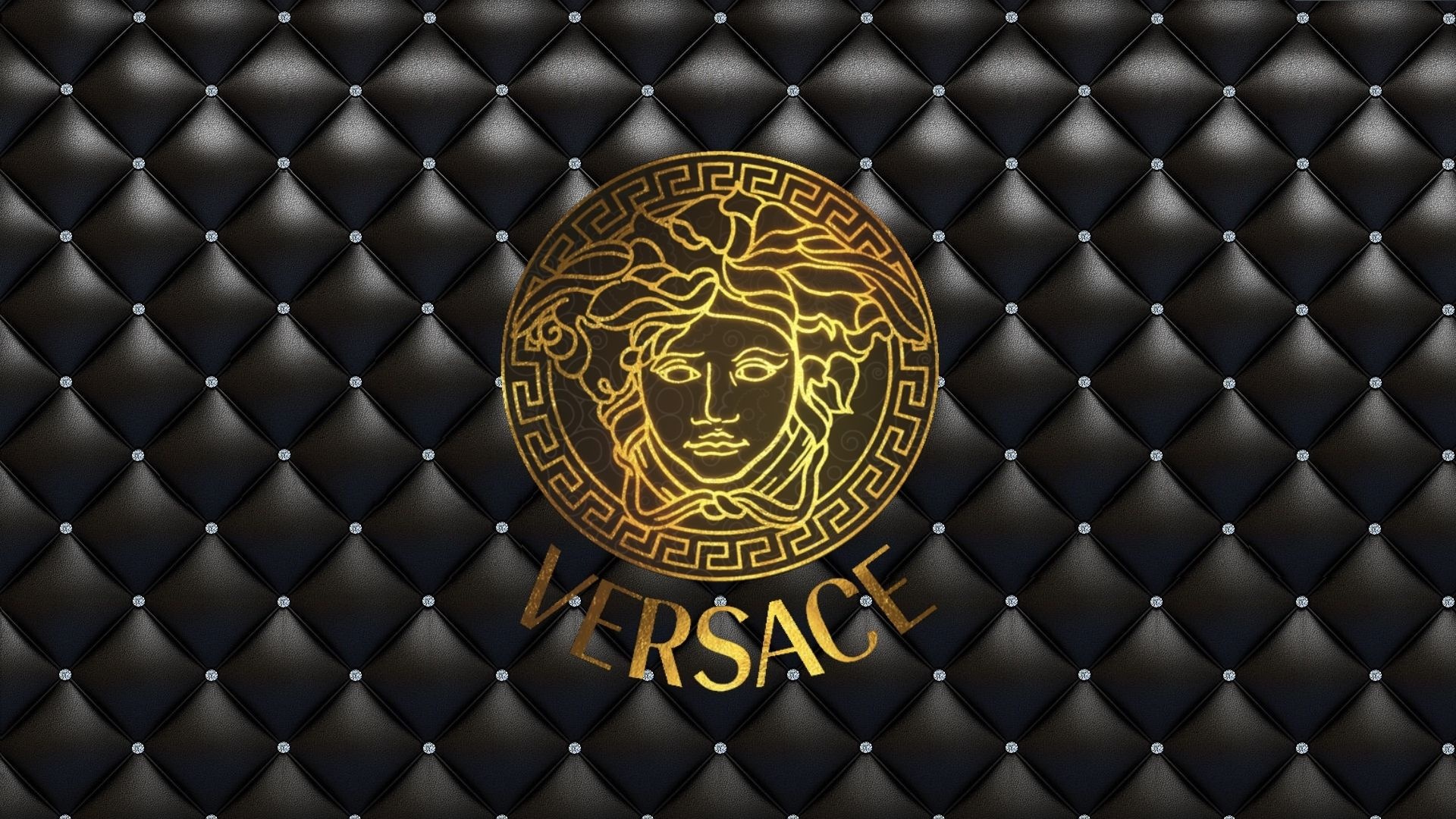 Versace: The eponymous luxury brand, Logotype. 1920x1080 Full HD Wallpaper.