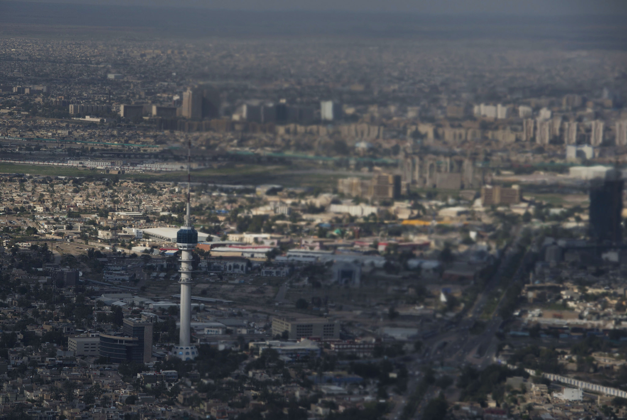 Baghdad, Aerial view, Iraqi capital, Urban perspective, 2050x1380 HD Desktop