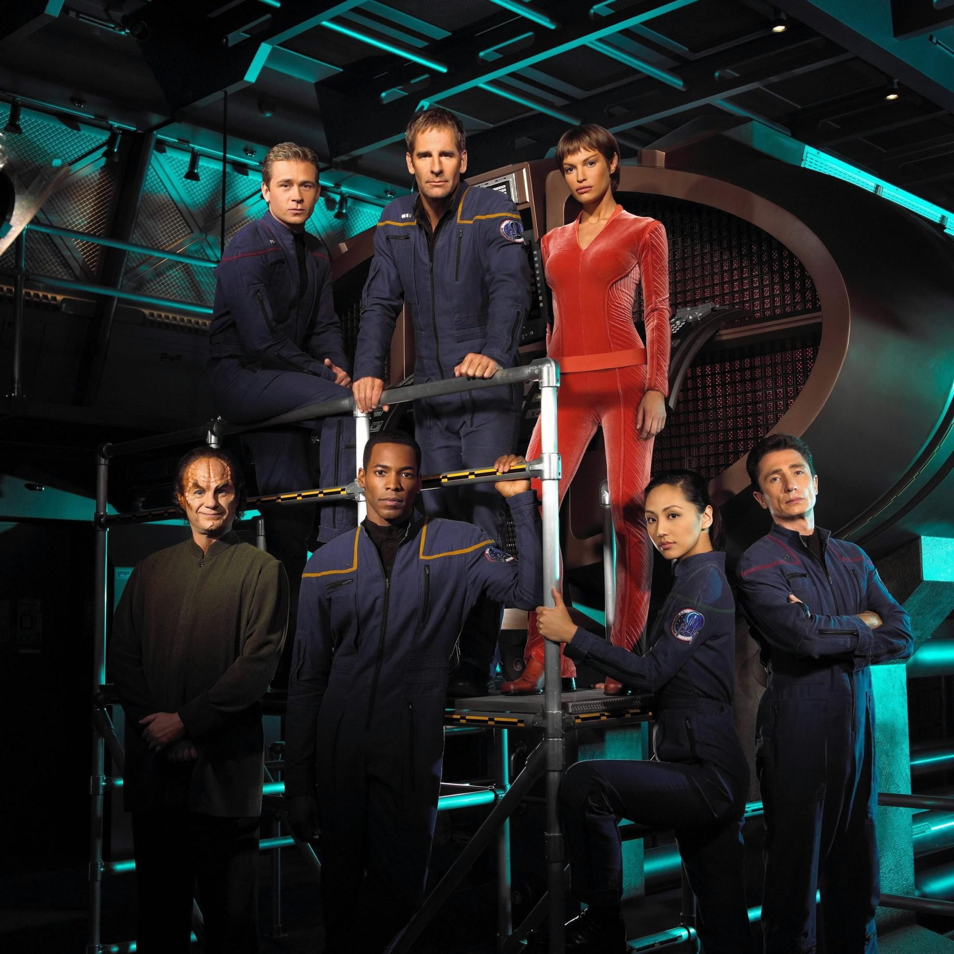Scott Bakula: Star Trek: Enterprise, Science-fiction, 2001-2005, UPN. 1940x1940 HD Background.