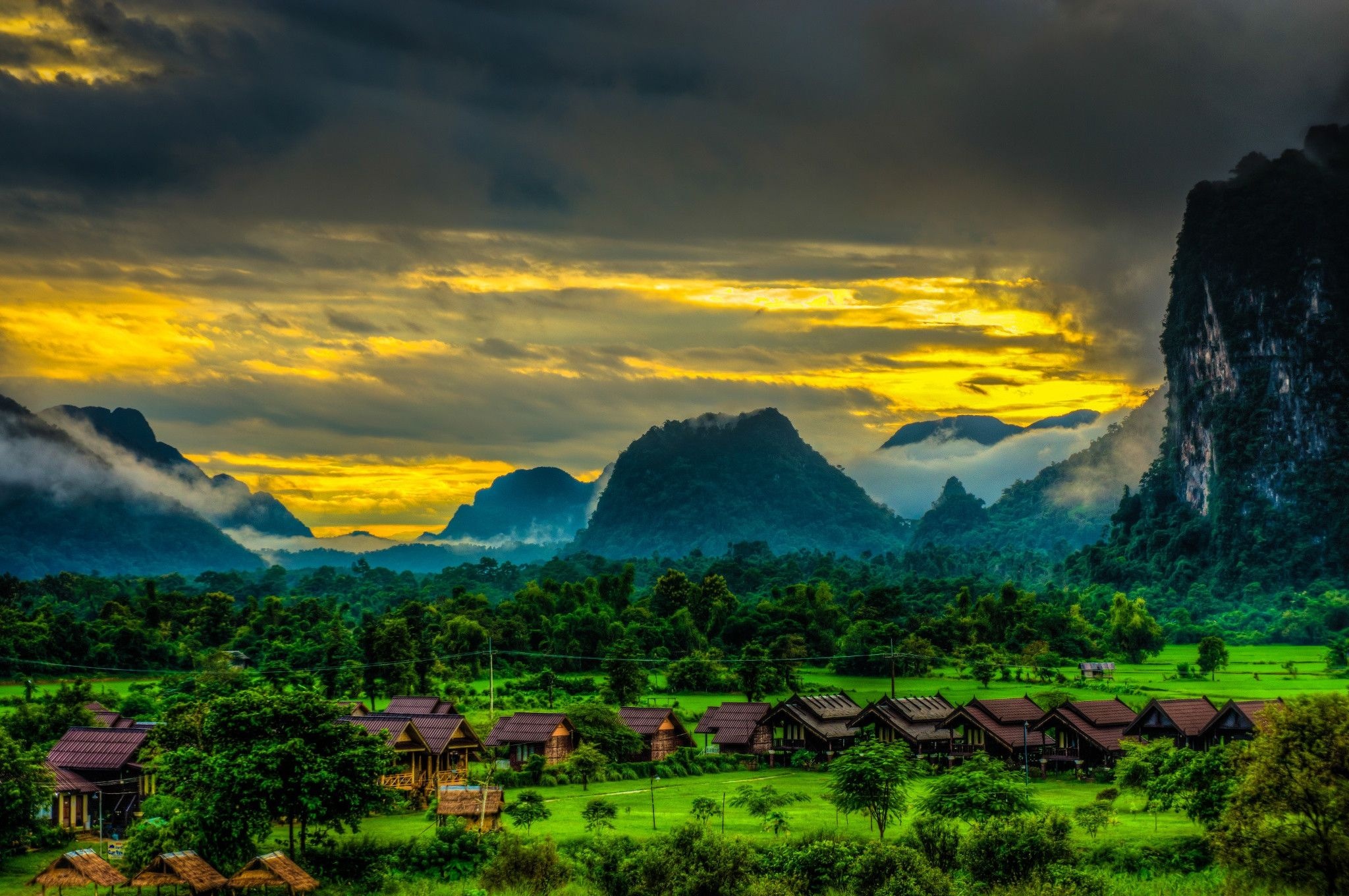 Laos wallpapers, Free backgrounds, Southeast Asian landscapes, Stunning views, 2050x1360 HD Desktop