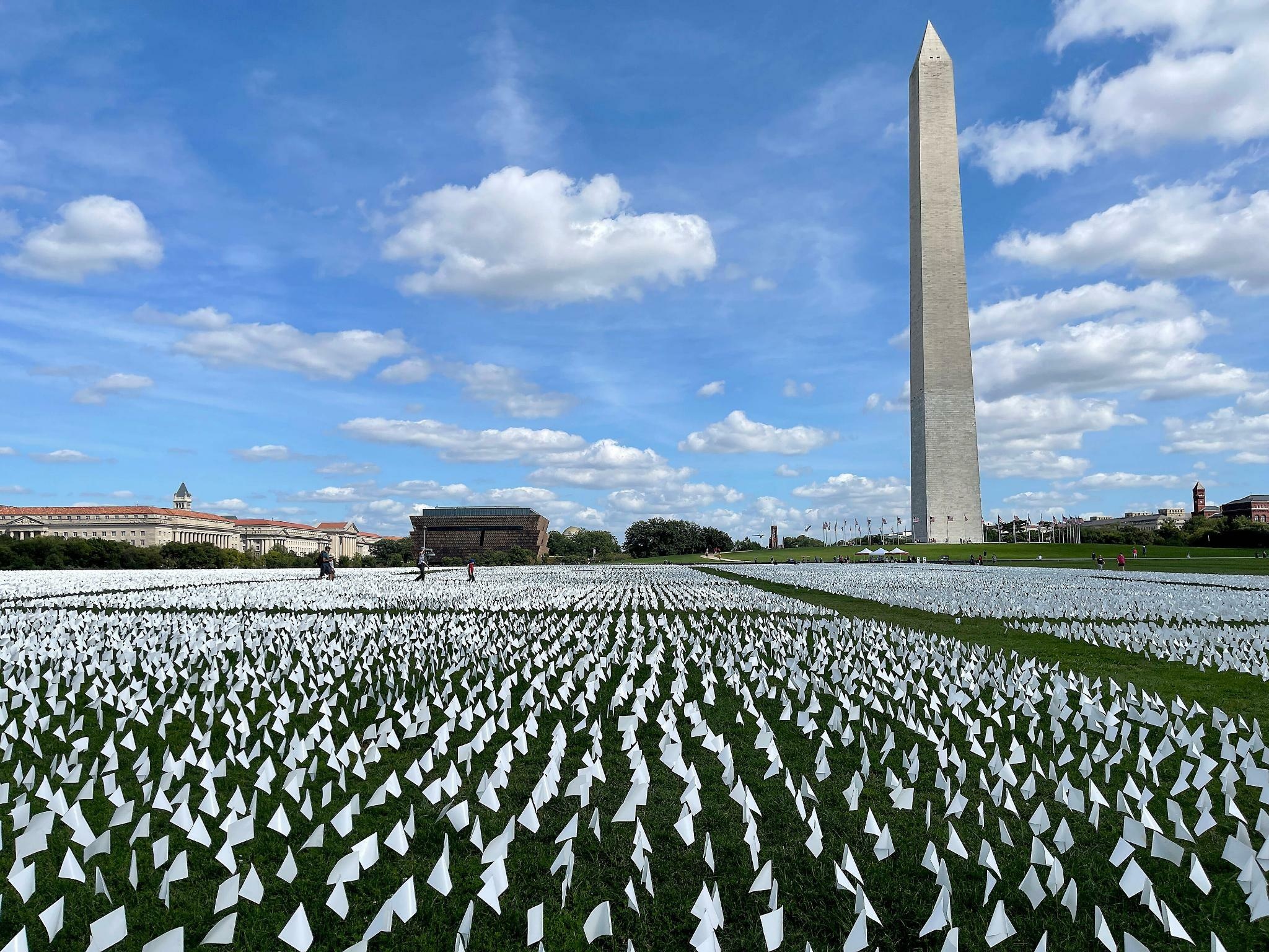 Washington Monument, Covid Gedenken, USA ein weies Meer, 2050x1540 HD Desktop