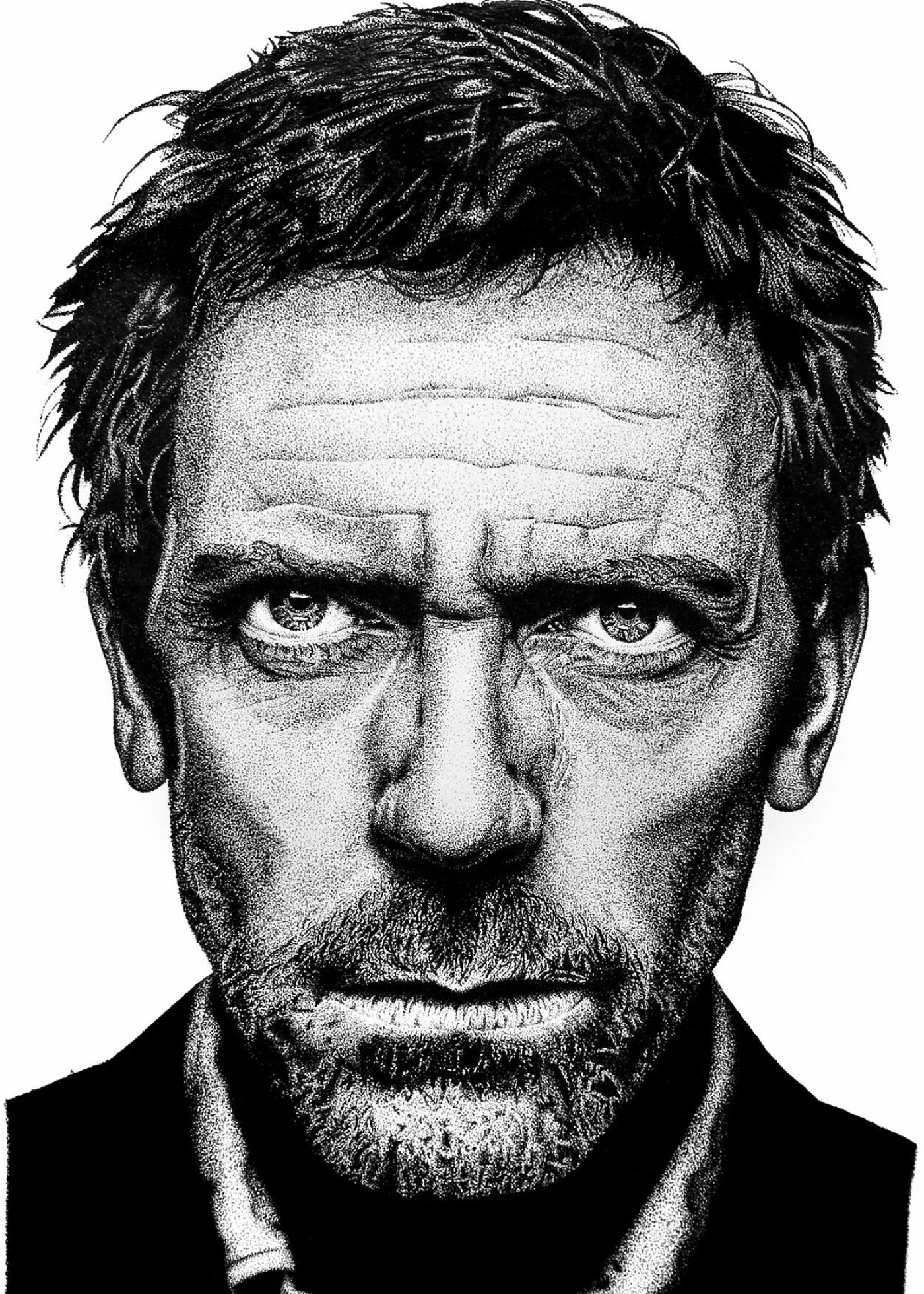 House M.D.: Hugh Laurie as the main character and protagonist of the series. 1400x1960 HD Background.