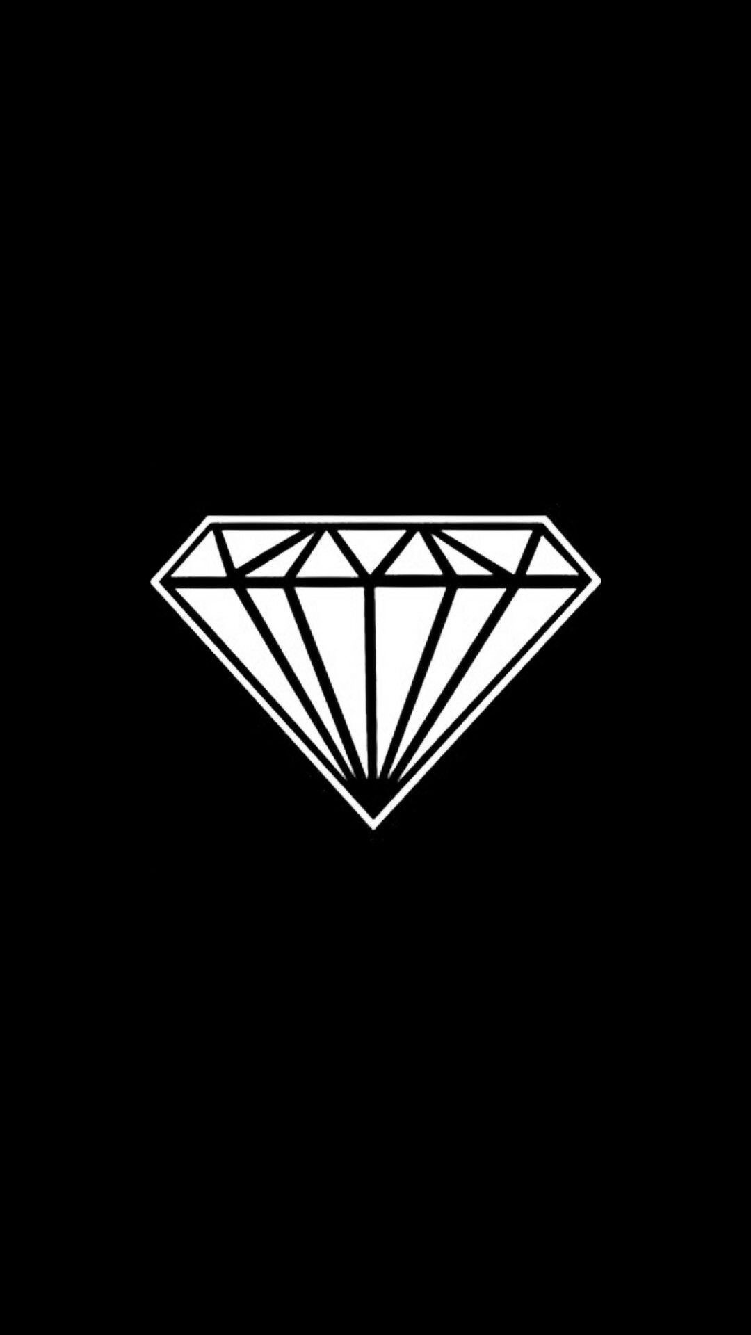 Distinctive diamond logo, Iconic symbol, Elegant branding, Signature emblem, 1080x1920 Full HD Phone