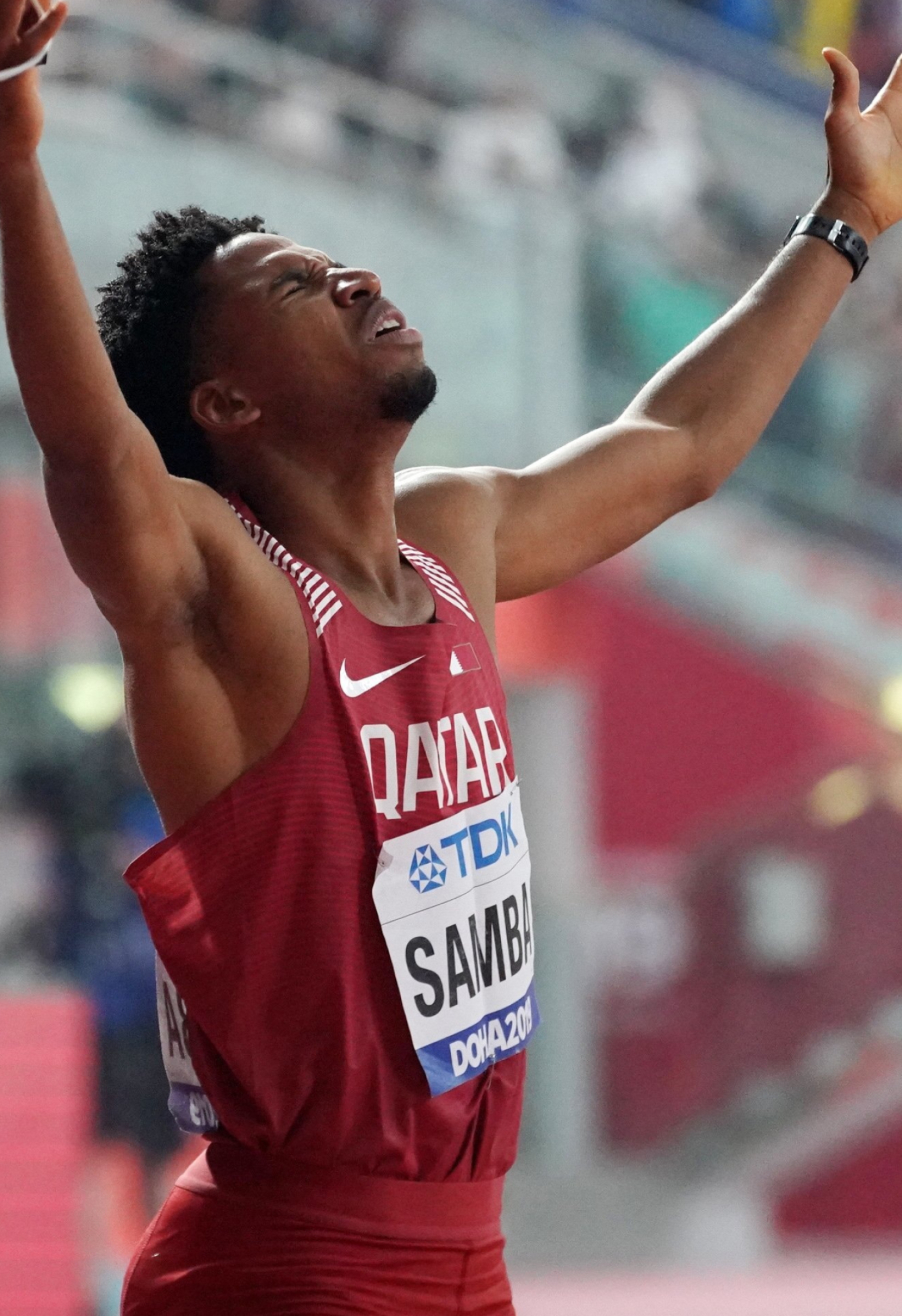 Abderrahman Samba, Doha world athletics championships, Hurdles final, Exciting gallery, 1800x2630 HD Handy