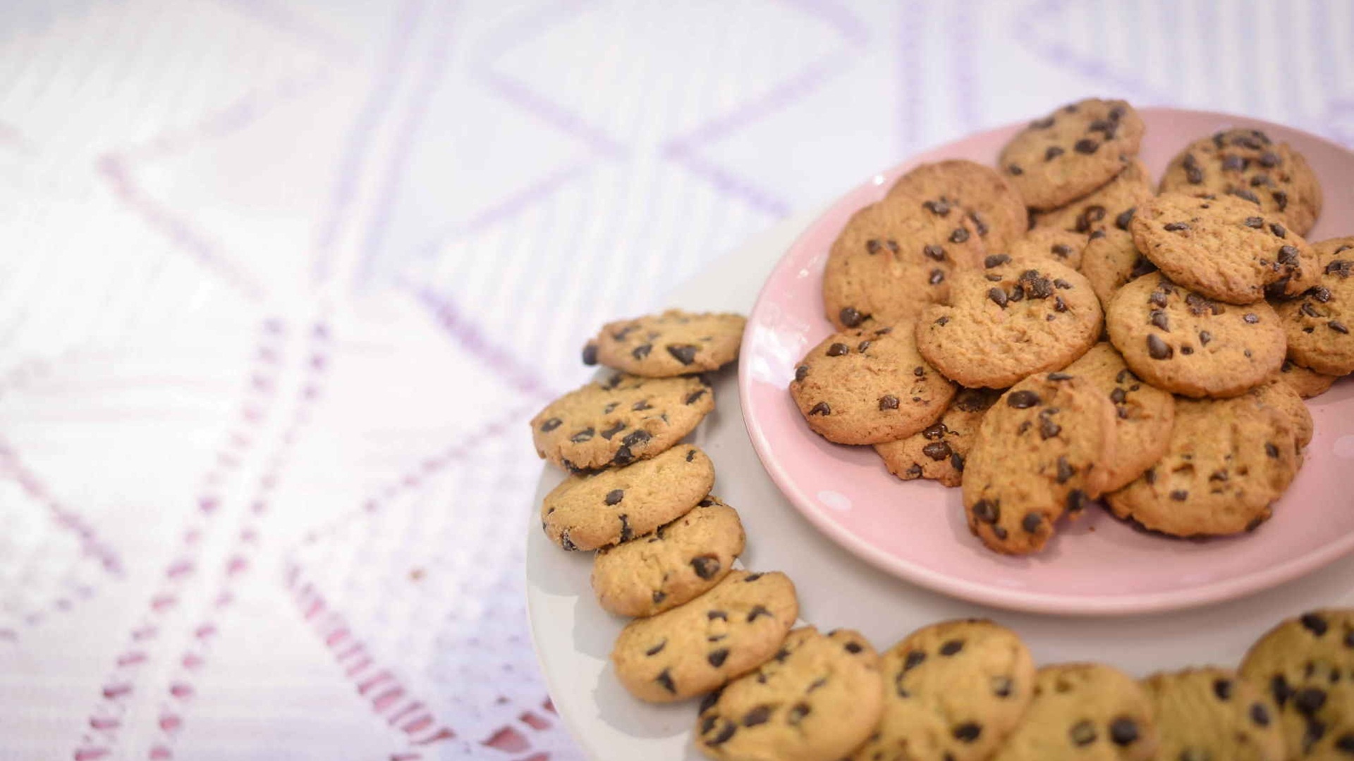 Biscuit: Chocolate chip cookie, Commonly made with white sugar, flour, salt, eggs. 1920x1080 Full HD Wallpaper.