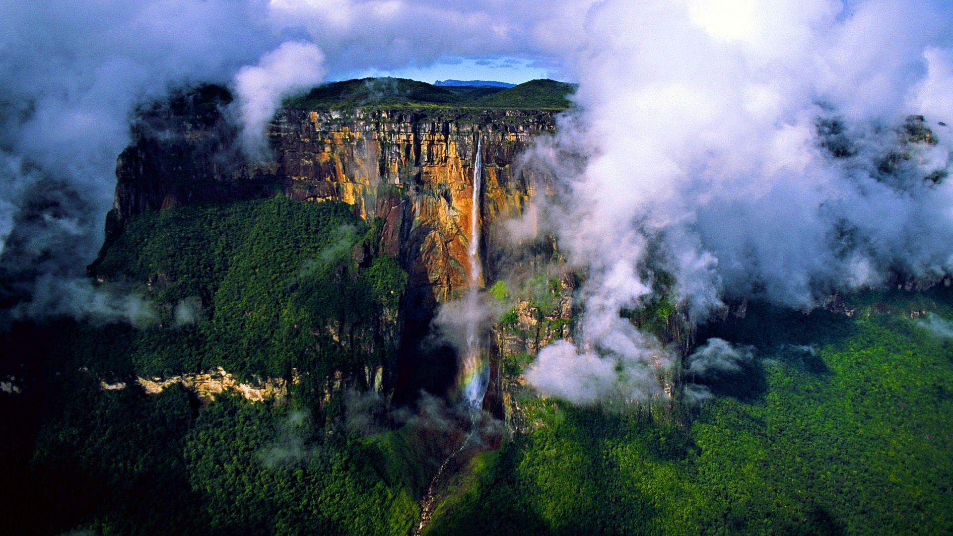 Venezuela, Angel Falls, Mount Roraima, Beautiful waterfalls, 1920x1080 Full HD Desktop