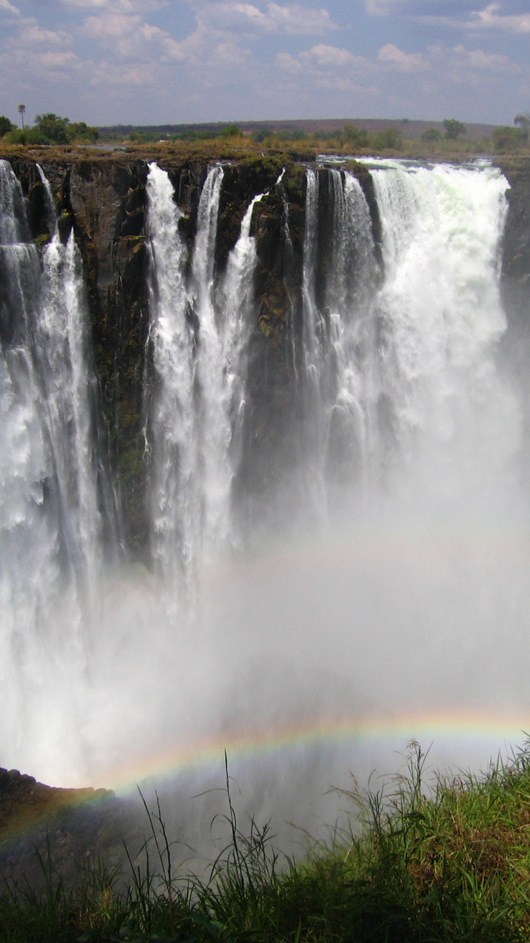 Victoria Falls, Zambia, Beautiful wallpapers, Natural beauty, 1080x1920 Full HD Phone