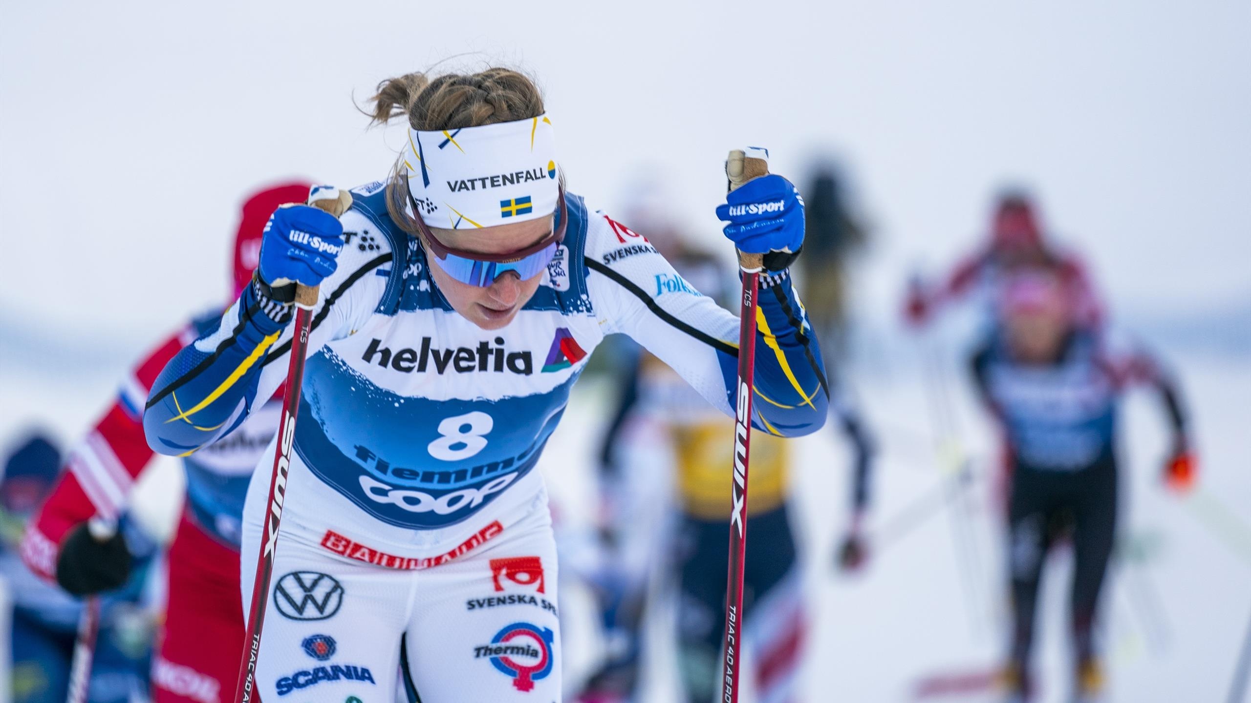 Ebba Andersson, cross country skiing, ebba andersson, jessie diggins, 2560x1440 HD Desktop