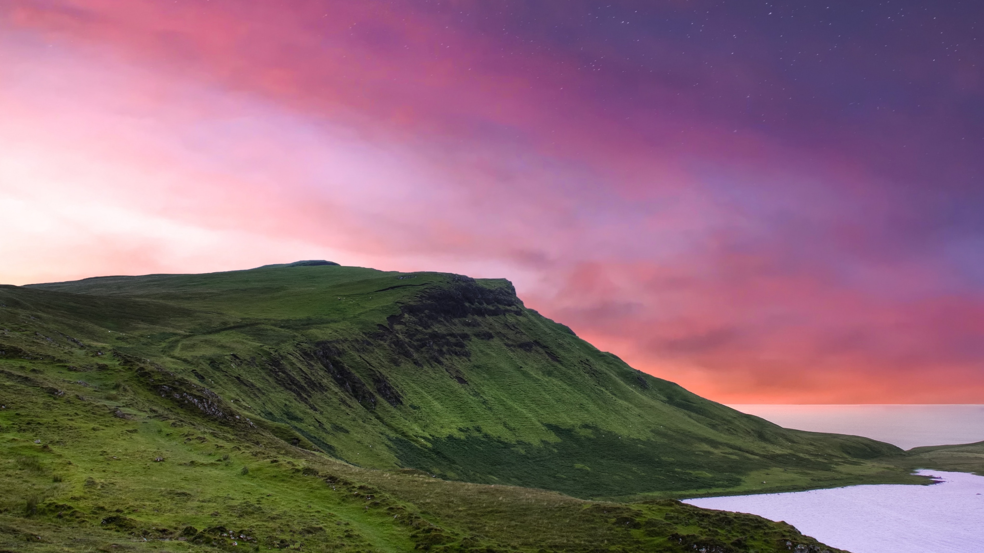 Skye 4k wallpaper, Splendid Scotland, Countryside charm, Serene sunset, 3840x2160 4K Desktop