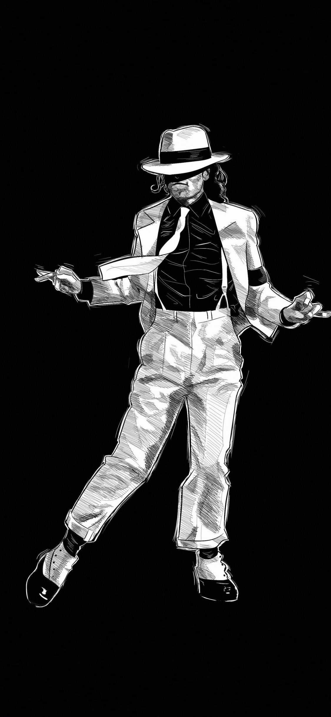 Moonwalk Dance: Monochromatic, Jackson, A multi-talented musical entertainer, A signature move. 1130x2440 HD Wallpaper.