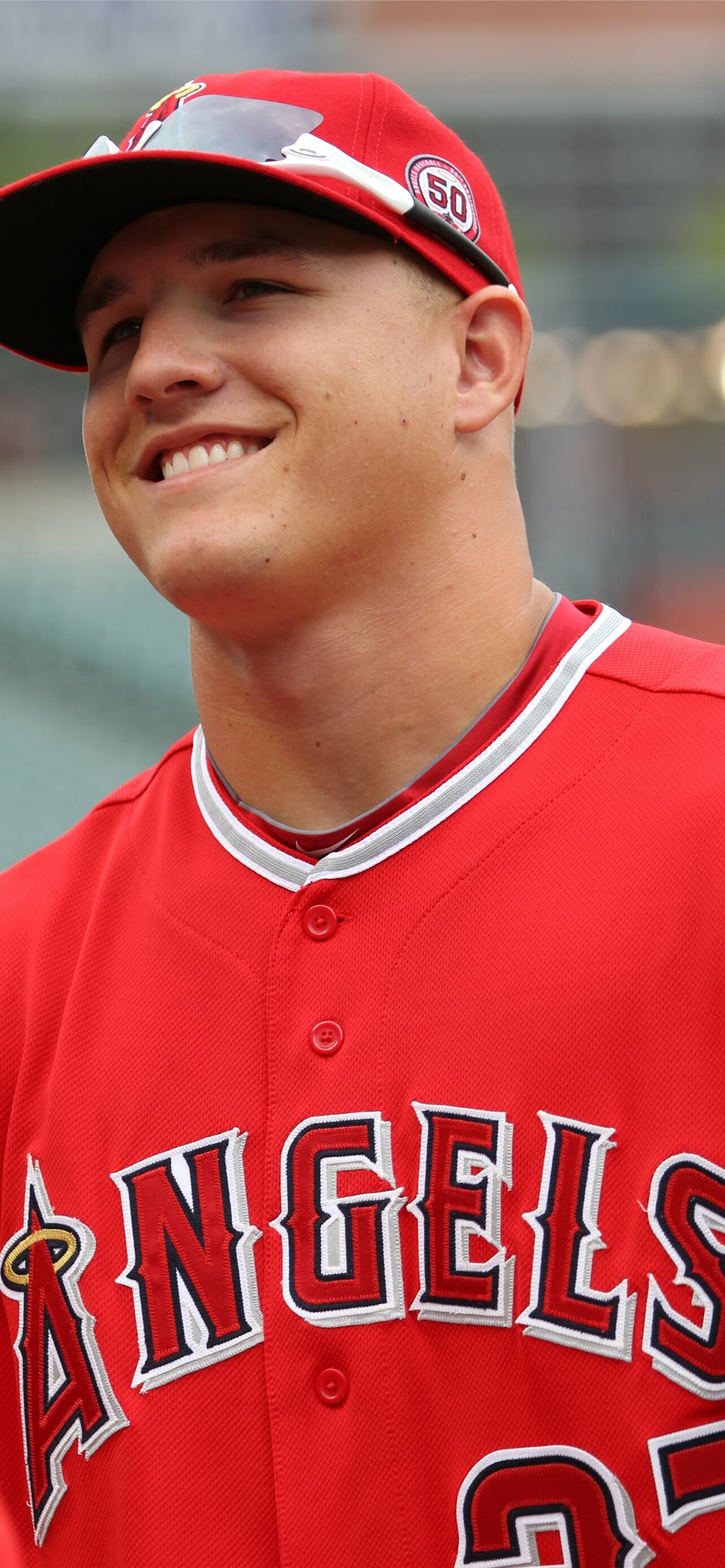 Mike Trout: 2022 The World's Highest-Paid Athletes, Baseball, AL. 1290x2780 HD Background.