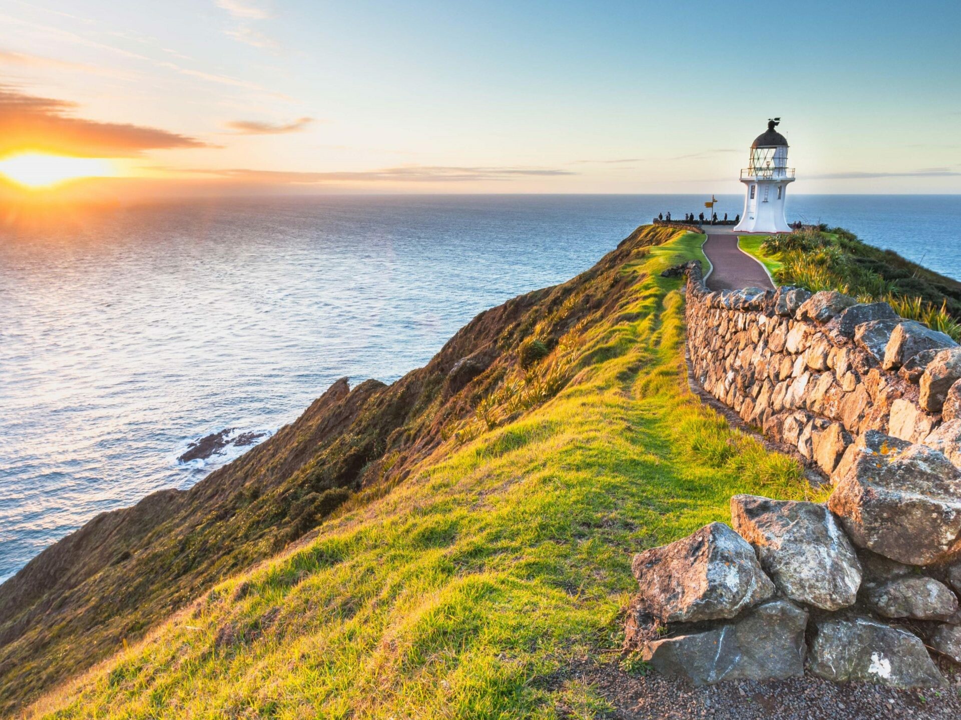 New Zealand: Cape Reinga Lighthouse, The Northland Region of the North Island. 1920x1440 HD Wallpaper.