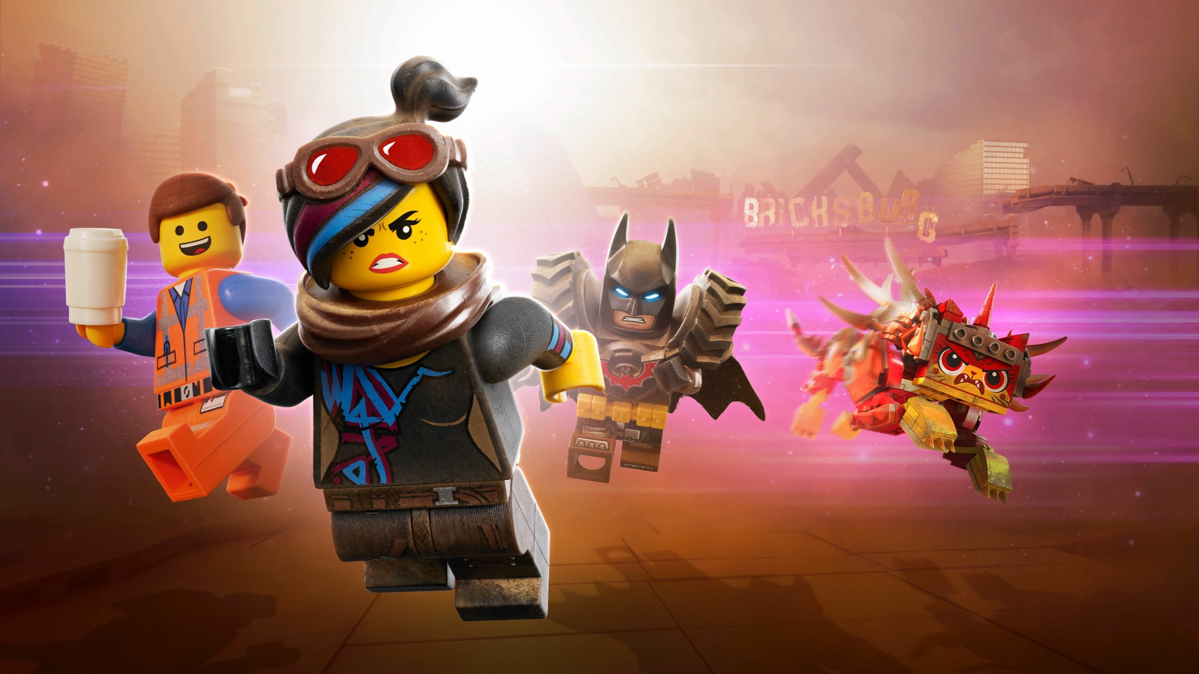 The Lego Movie: The citizens of Bricksburg face a dangerous new threat when Duplo invaders. 3840x2160 4K Wallpaper.