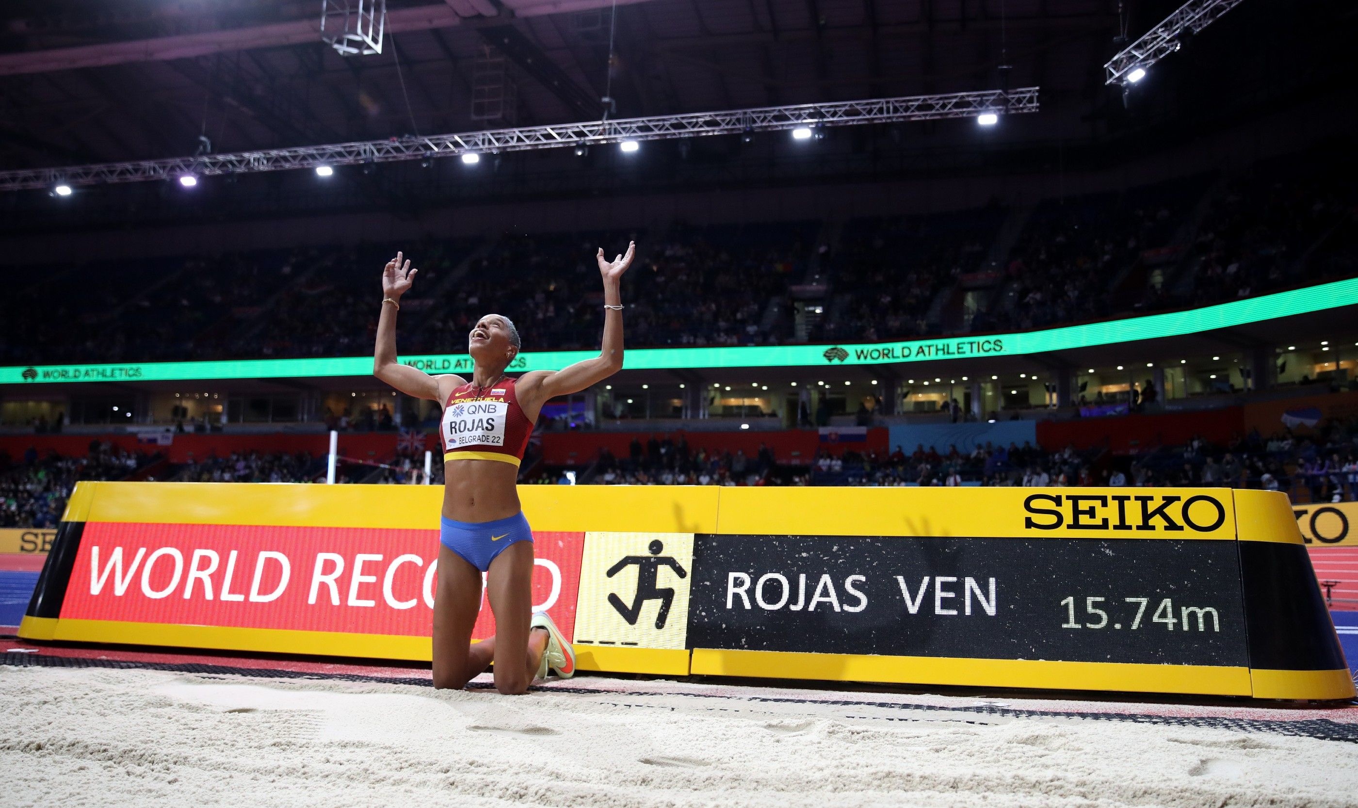 Yulimar Rojas, World record holder, Belgrade triumph, Athletics feature, 2800x1670 HD Desktop