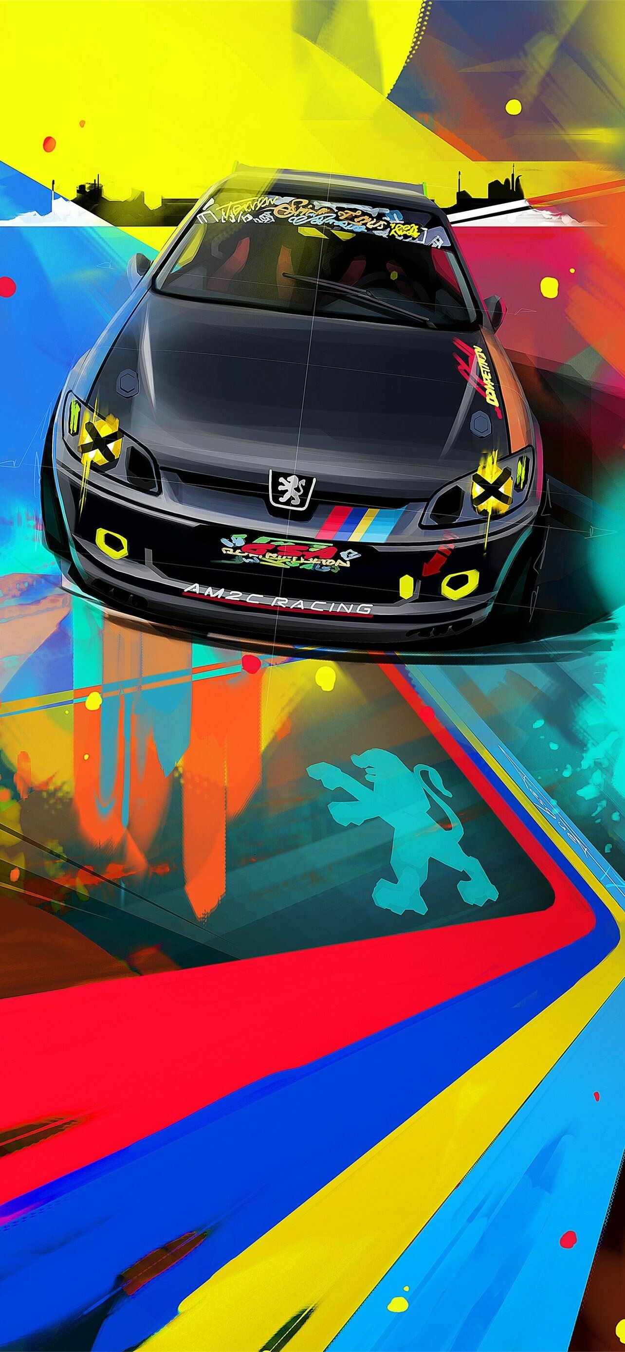 Peugeot: The company's car won the world's first motor race, the Paris–Rouen. 1290x2780 HD Background.