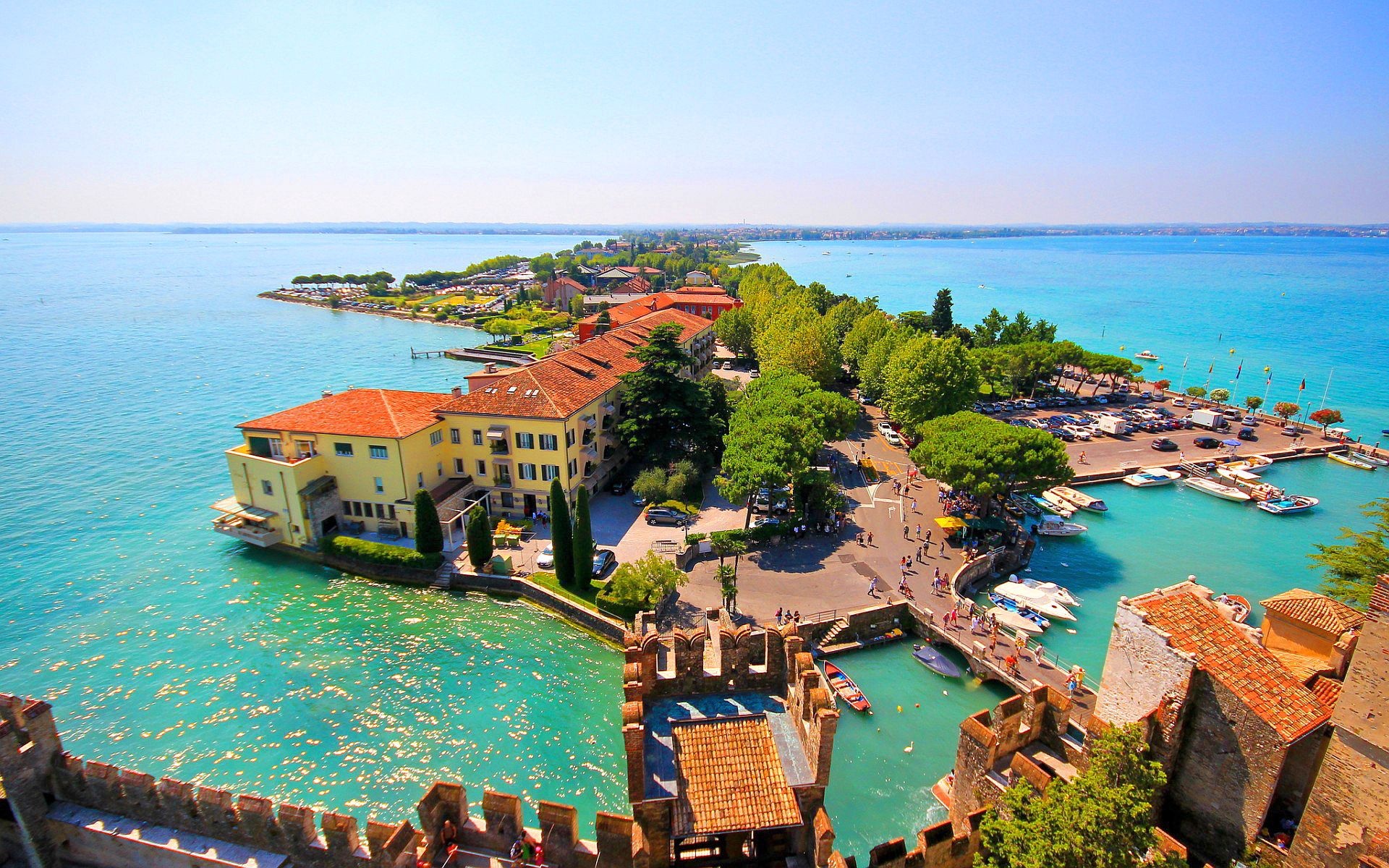 Lake Garda Italy, Beautiful wallpapers, Lombardy region, Captivating views, 1920x1200 HD Desktop
