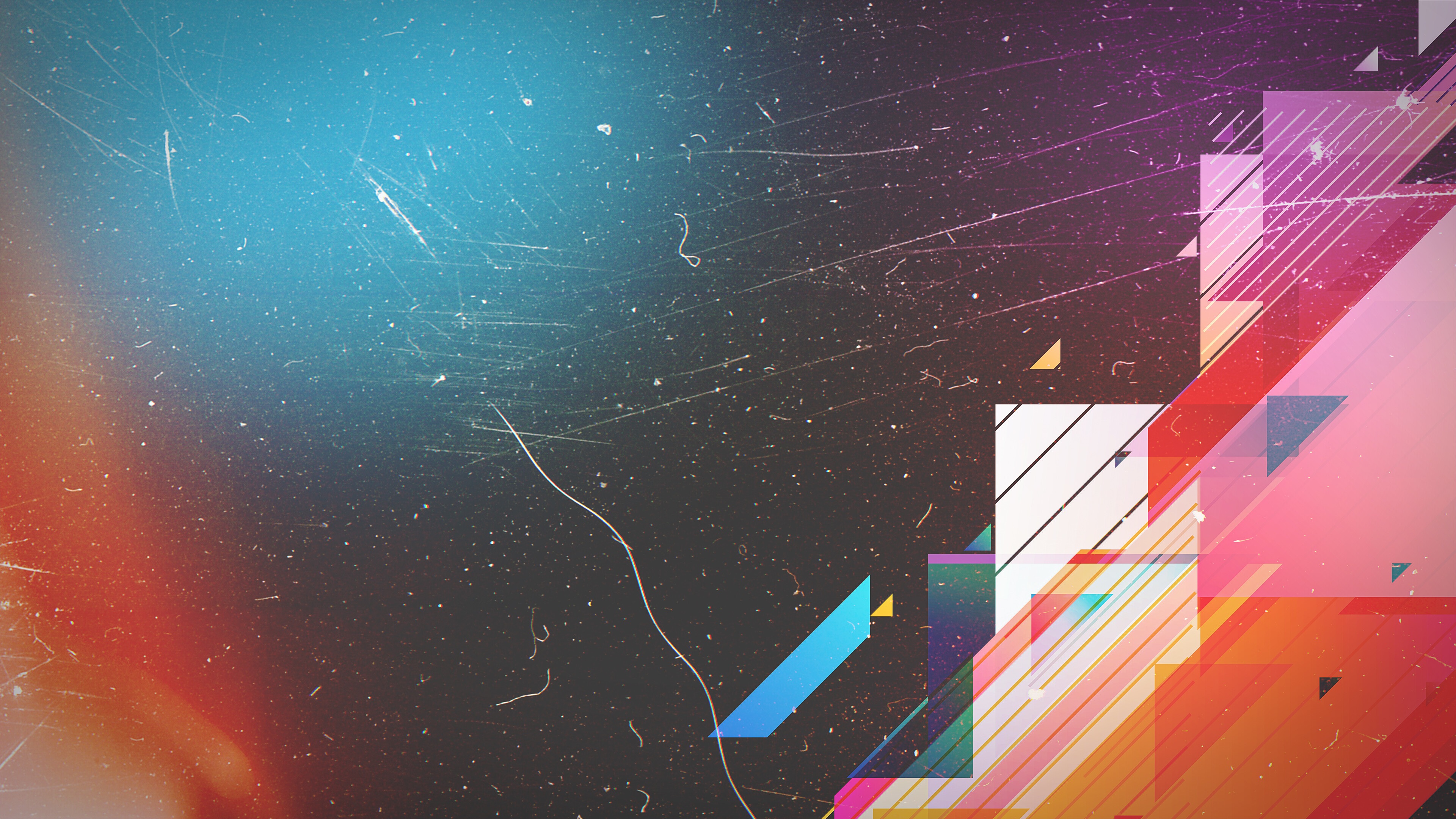 Geometry: Creative abstract polygonal art, Parallel lines, Trapezoids. 3840x2160 4K Wallpaper.