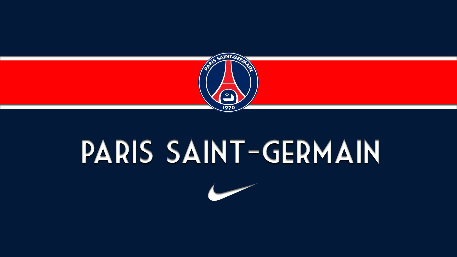 Paris Saint-Germain: Gained a global following as a result of their superstar signings and their dominance of French soccer. 1920x1080 Full HD Background.