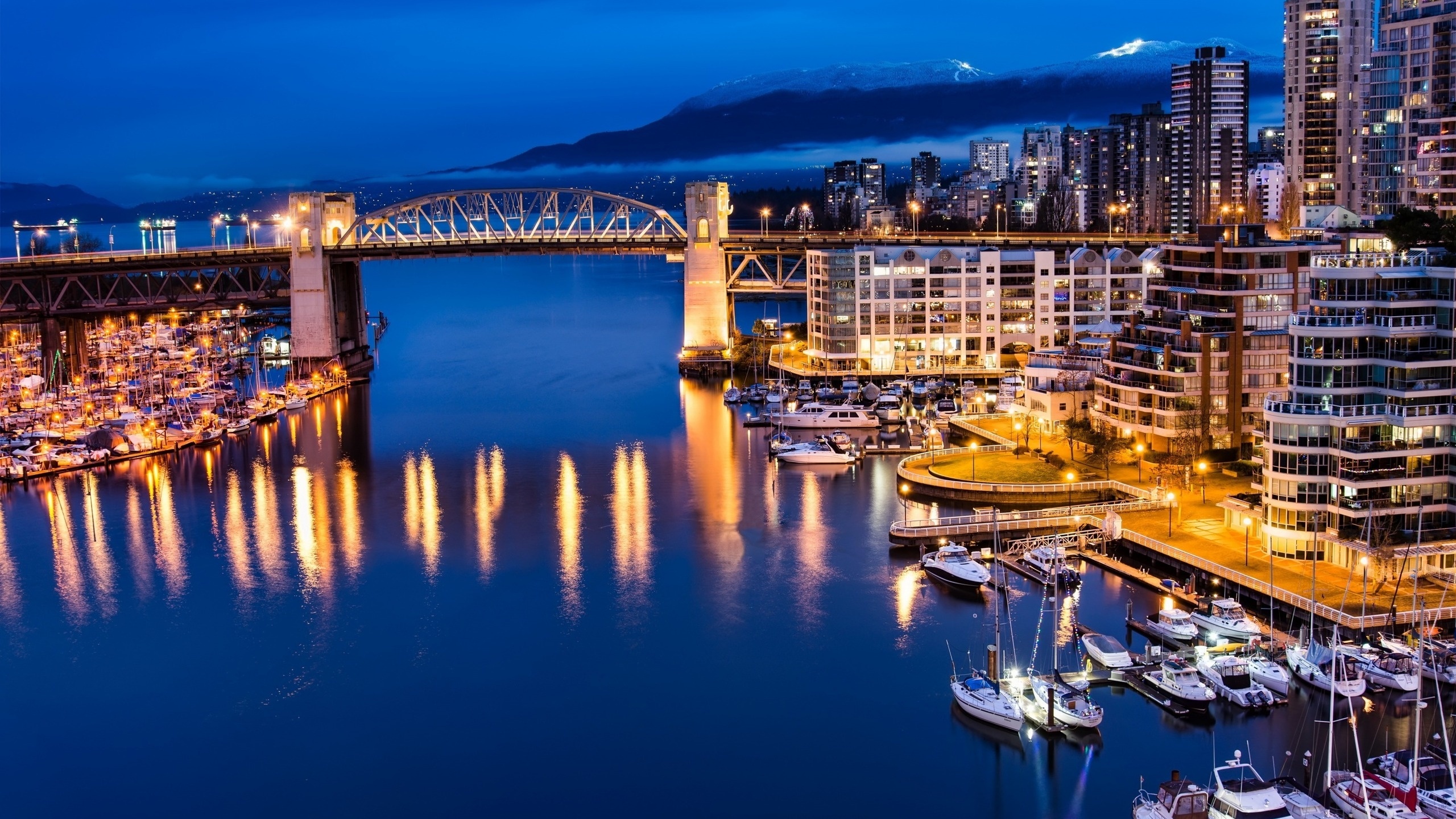 Vancouver cityscape, Canadian travel destination, Beautiful skyline, Urban exploration, 2560x1440 HD Desktop