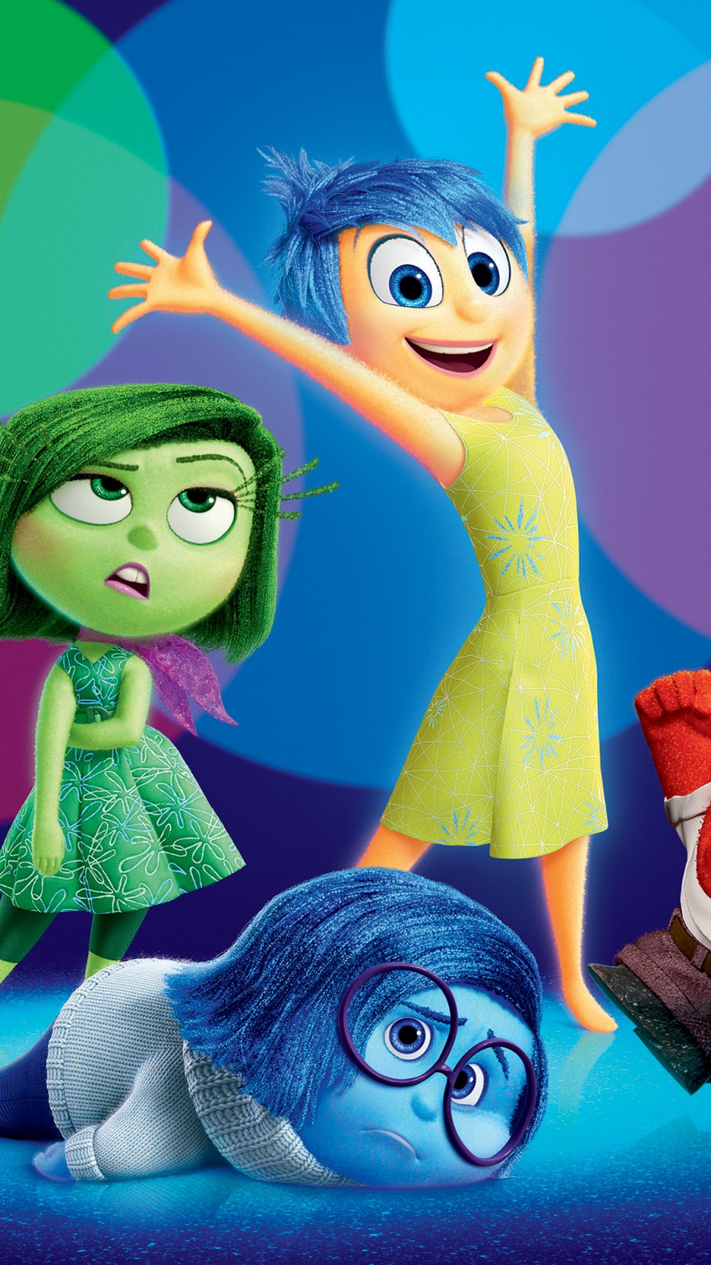 Inside Out, Best Movies, Cartoon, Pixar, 1440x2560 HD Phone