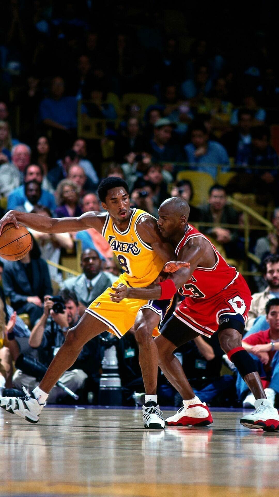 Kobe Bryant and Jordan, Unforgettable duo, Basketball legends, Iconic partnership, 1080x1920 Full HD Phone