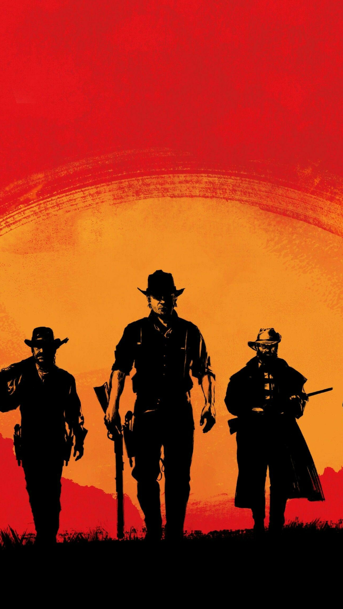 Red Dead Redemption: Gunfights are an essential mechanic in the game. 1440x2560 HD Wallpaper.