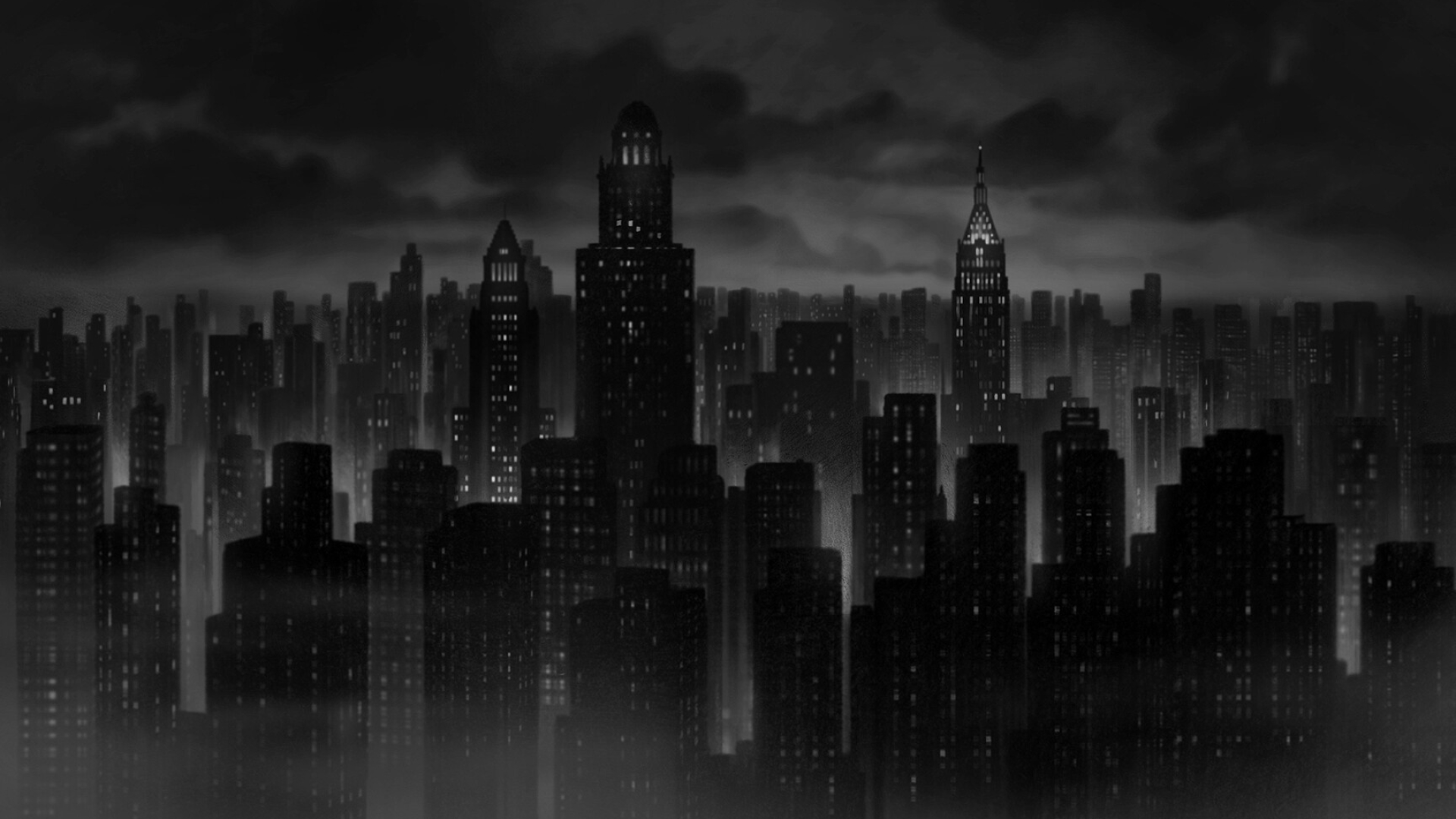 Gotham skyline, Additional backgrounds, Strange Days, 1920x1080 Full HD Desktop