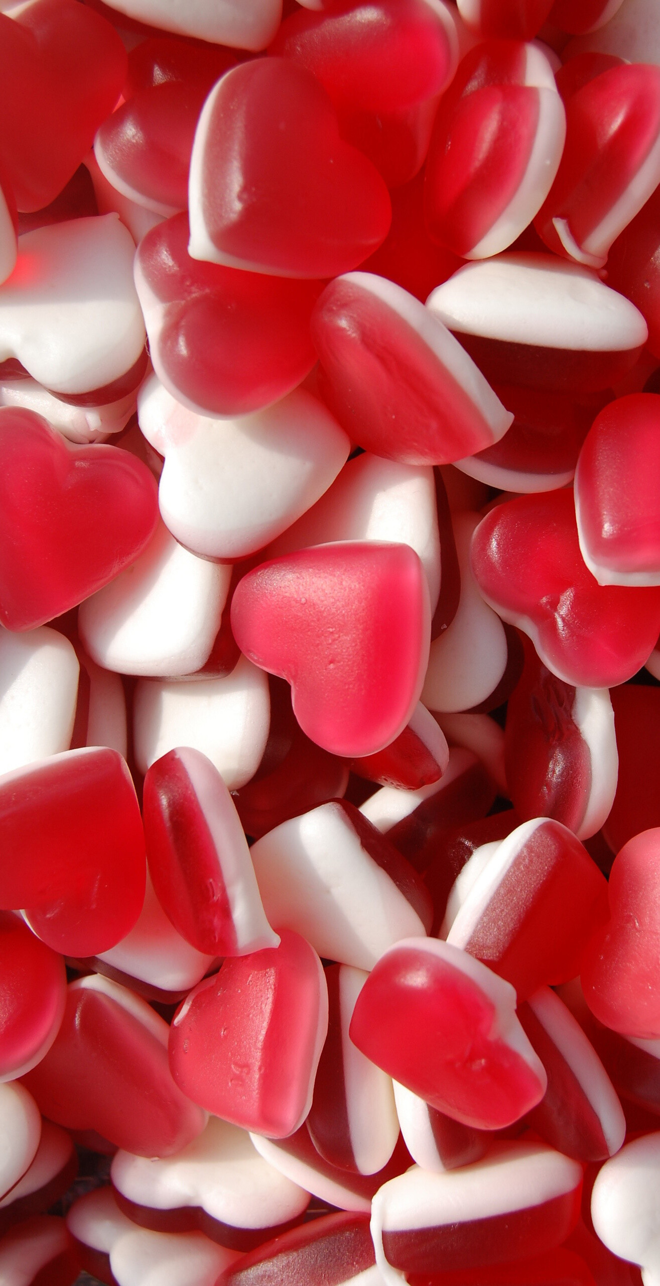 Sweet heart candies, Wallpaper love delight, Tempting sugary confections, Adorable sweetness, 1320x2560 HD Phone