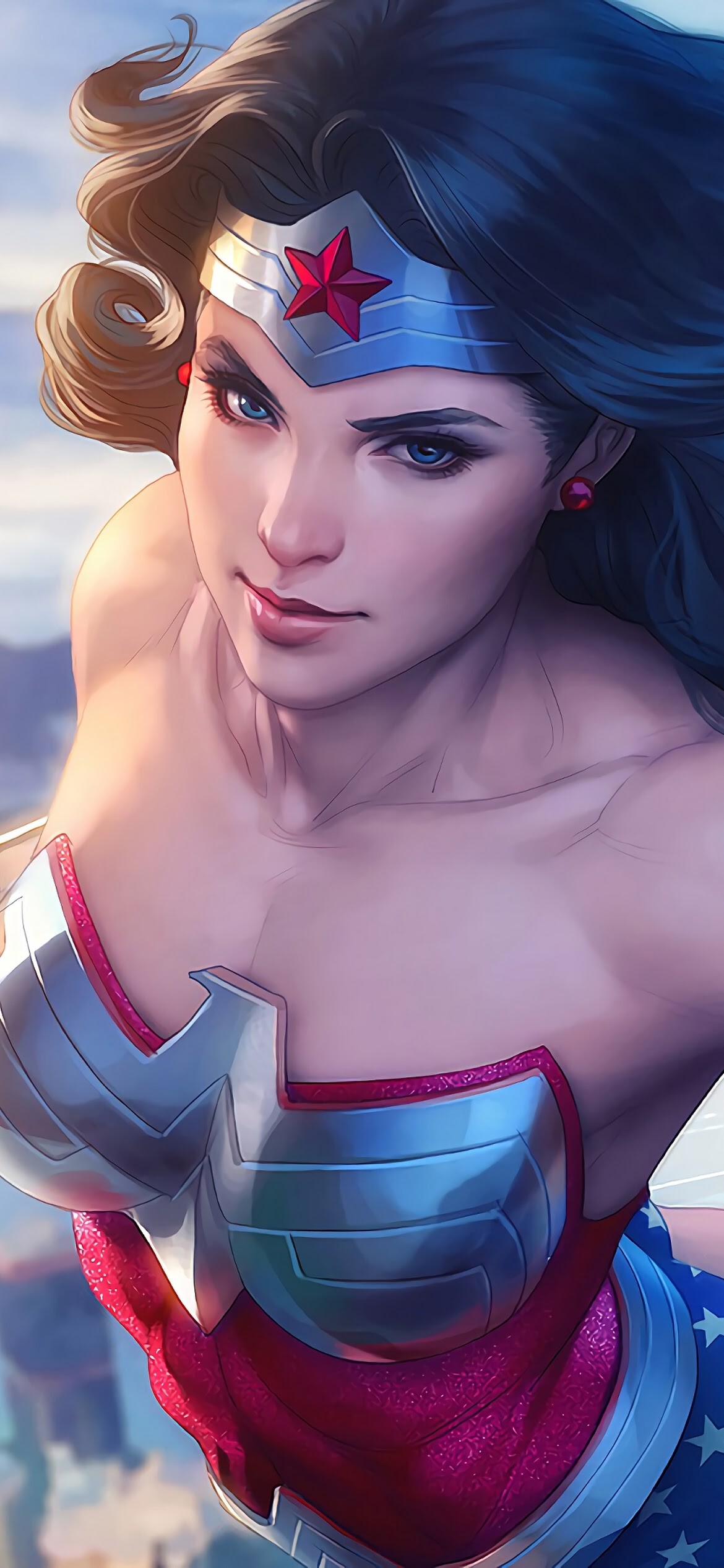 Wonder Woman, PC desktop, High resolution, Free wallpaper, 1170x2540 HD Phone
