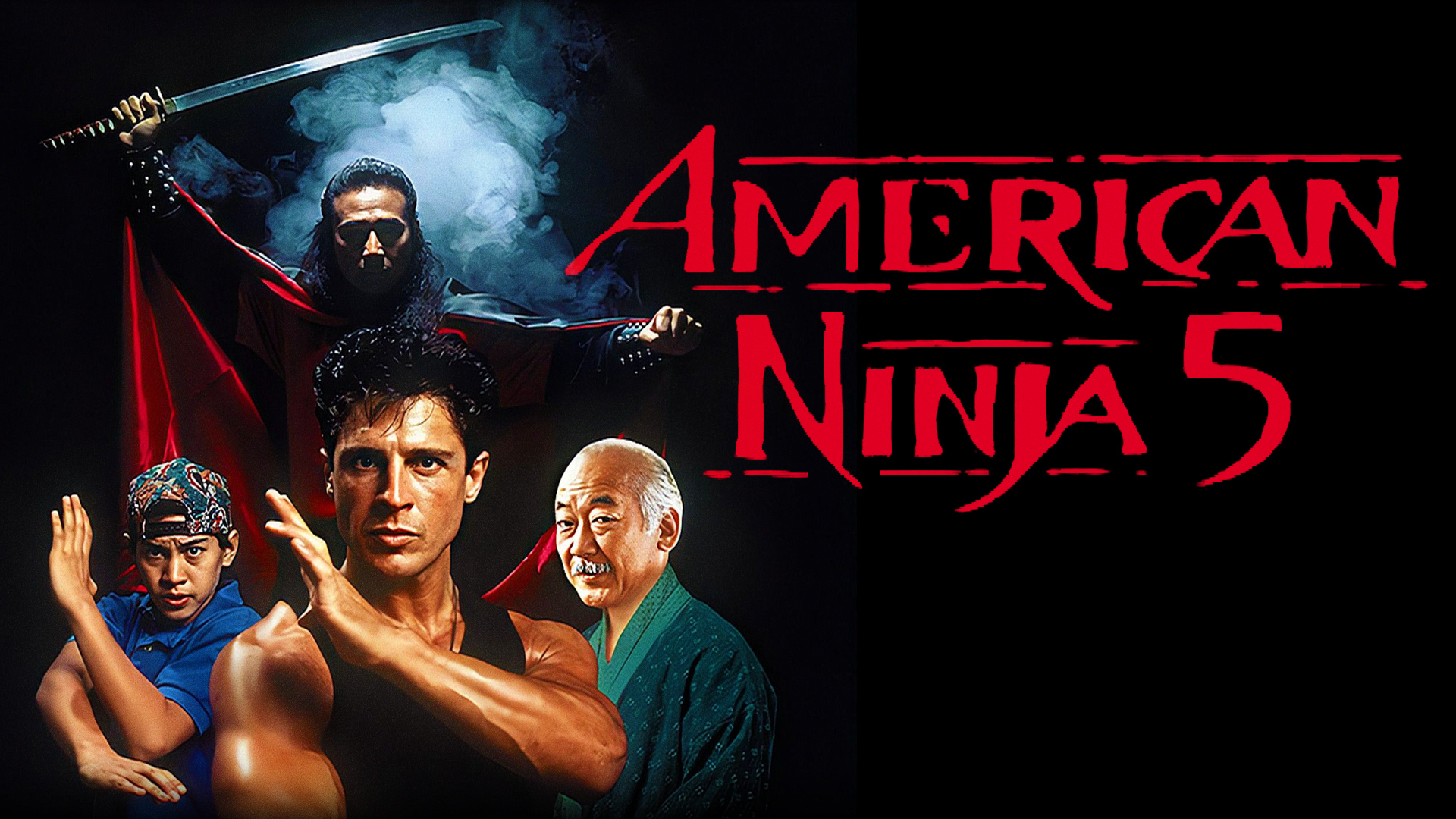American Ninja 5, 1993 film, Thrilling adventure, TV listing, 1920x1080 Full HD Desktop
