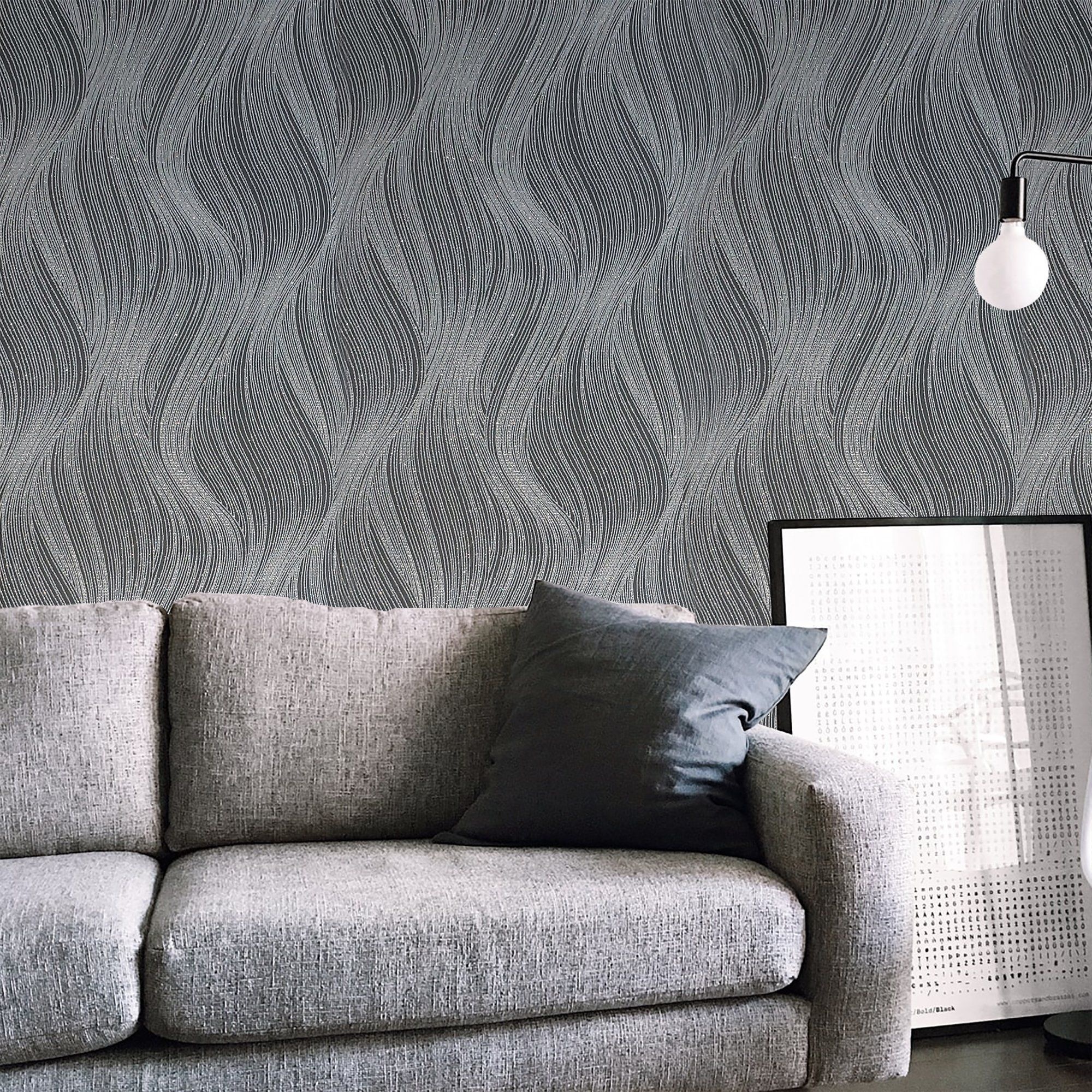 Gray Slate: Modern wall coverings, A stylish finishing touch, Deeper charcoal shades. 2000x2000 HD Wallpaper.