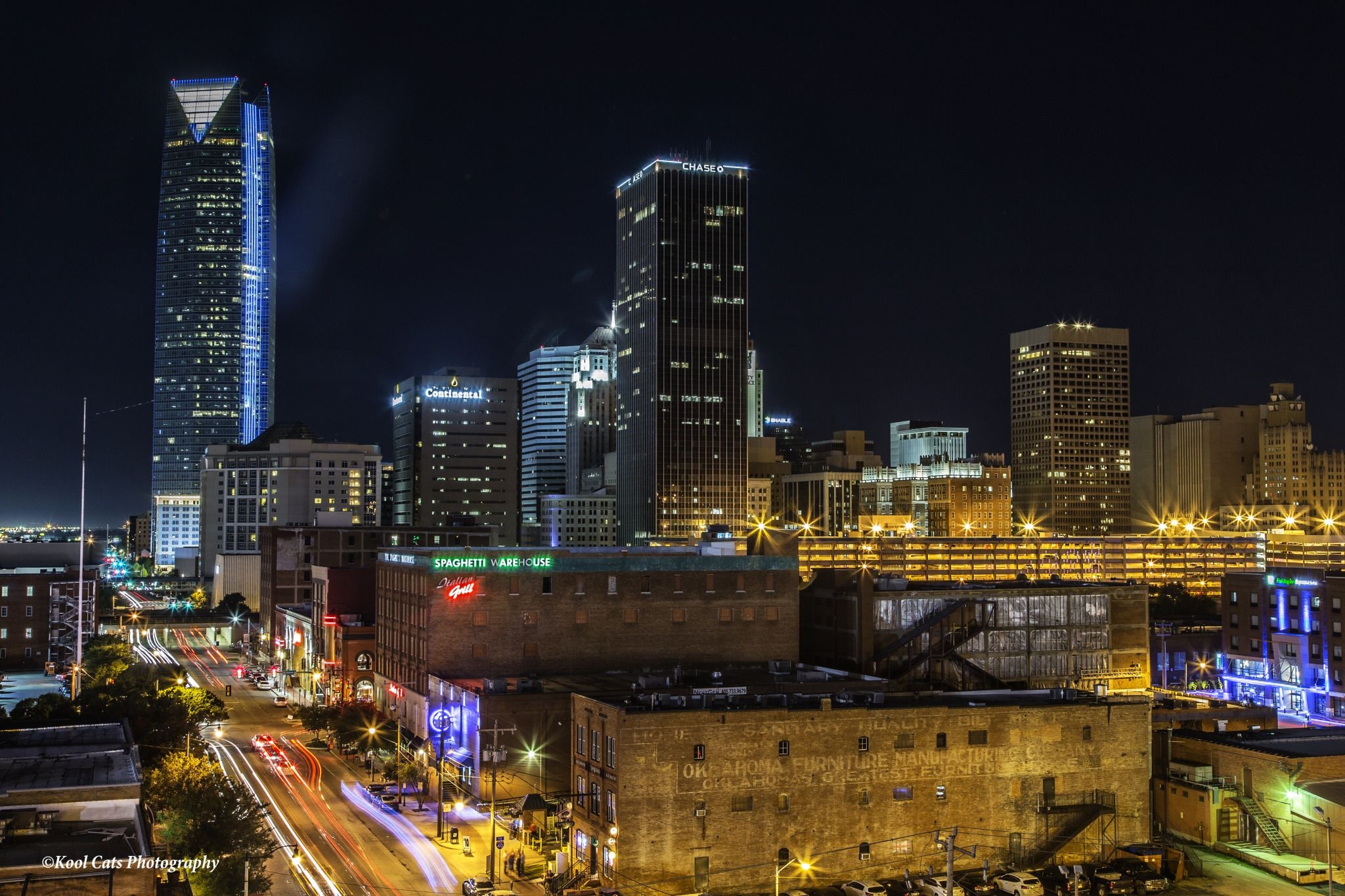 Oklahoma City Skyline, Travels, Night view, Urban skyline, 2050x1370 HD Desktop