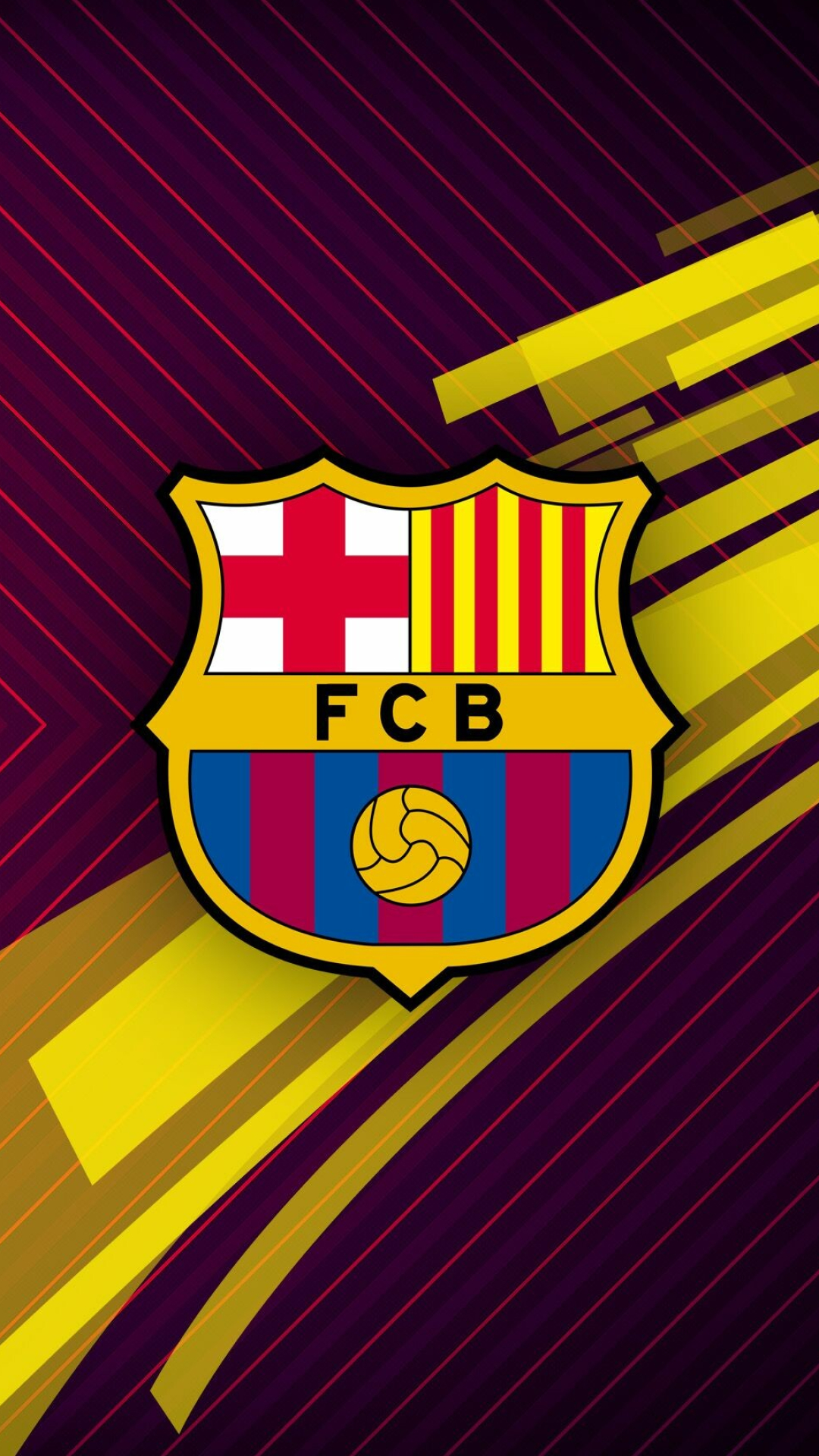 FC Barcelona: The only European club to have played continental football every season since 1955. 1080x1920 Full HD Background.