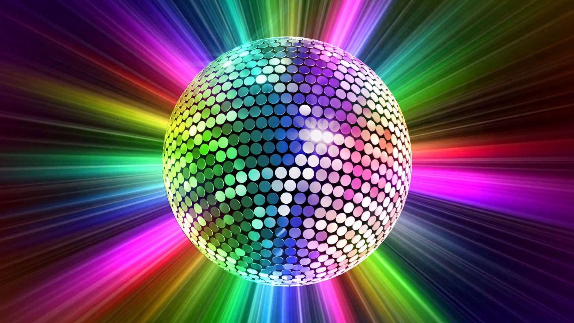 Disco: A mirror ball, Radiant, Eye-catching, A mirrored surface, Lighting for the party. 1920x1080 Full HD Background.