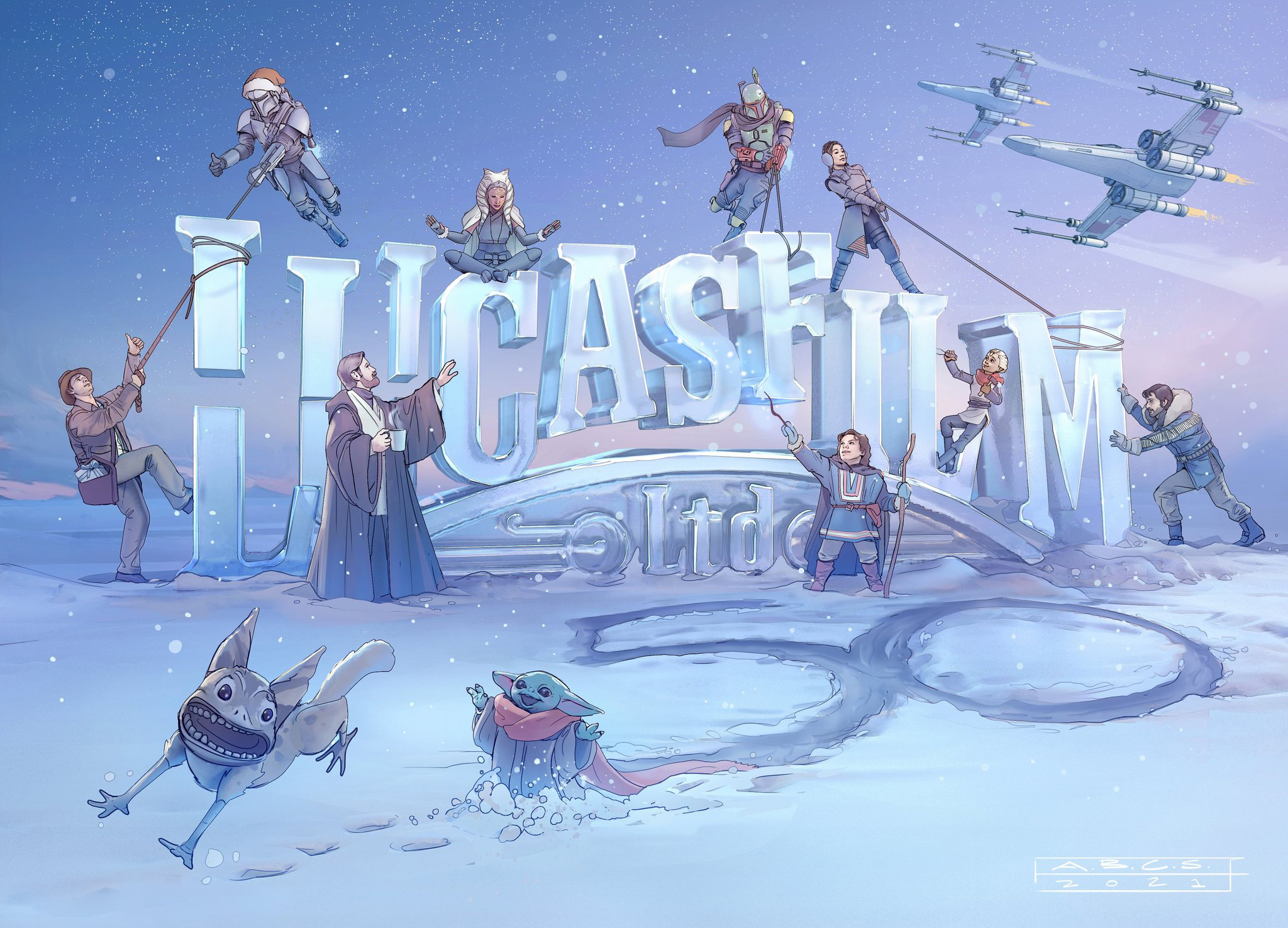 Lucasfilm holiday card, 2021 revealed, 2050x1480 HD Desktop