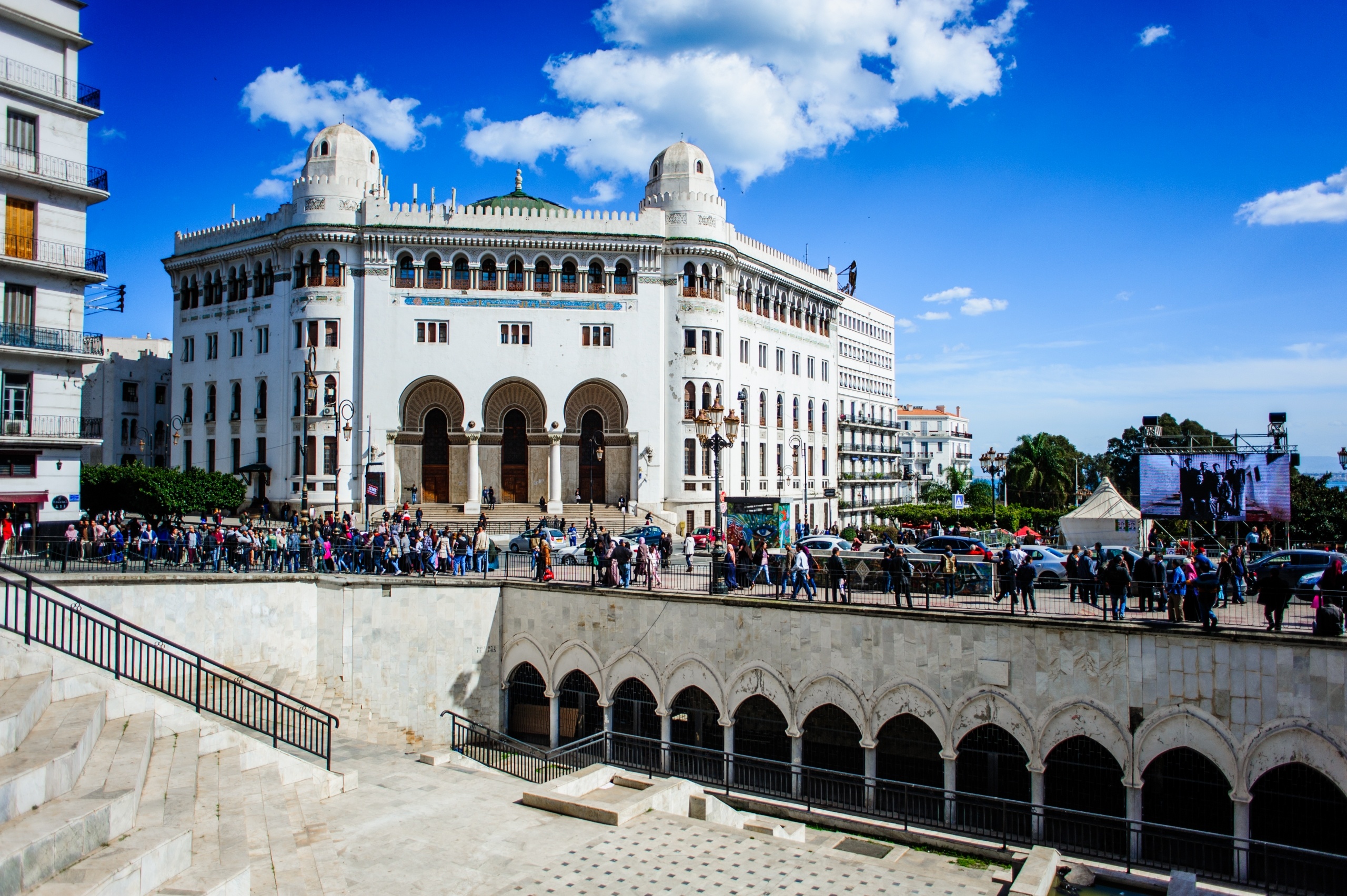 Algiers grand post office, Mahdi Aridj photography, Captivating images, Cultural exploration, 2560x1710 HD Desktop
