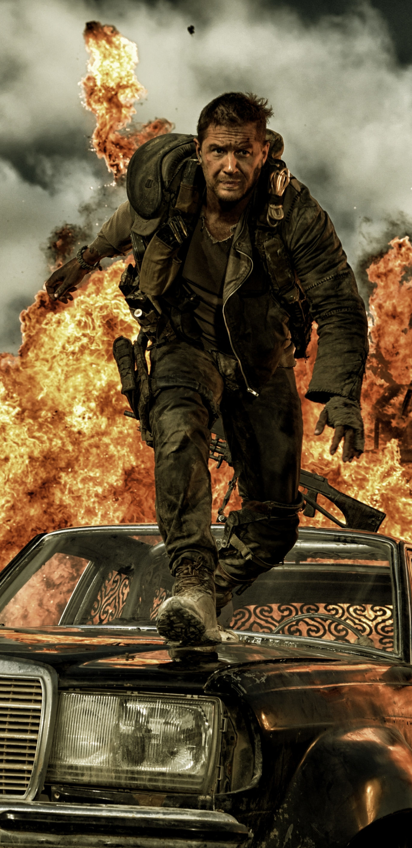 Mad Max: Fury Road: Tom Hardy as "Mad" Max Rockatansky. 1440x2960 HD Background.