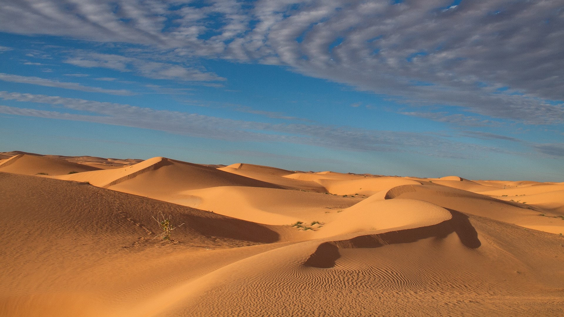 Mauritania, Late afternoon landscape, Sahara desert dunes, Windows 10 spotlight, 1920x1080 Full HD Desktop