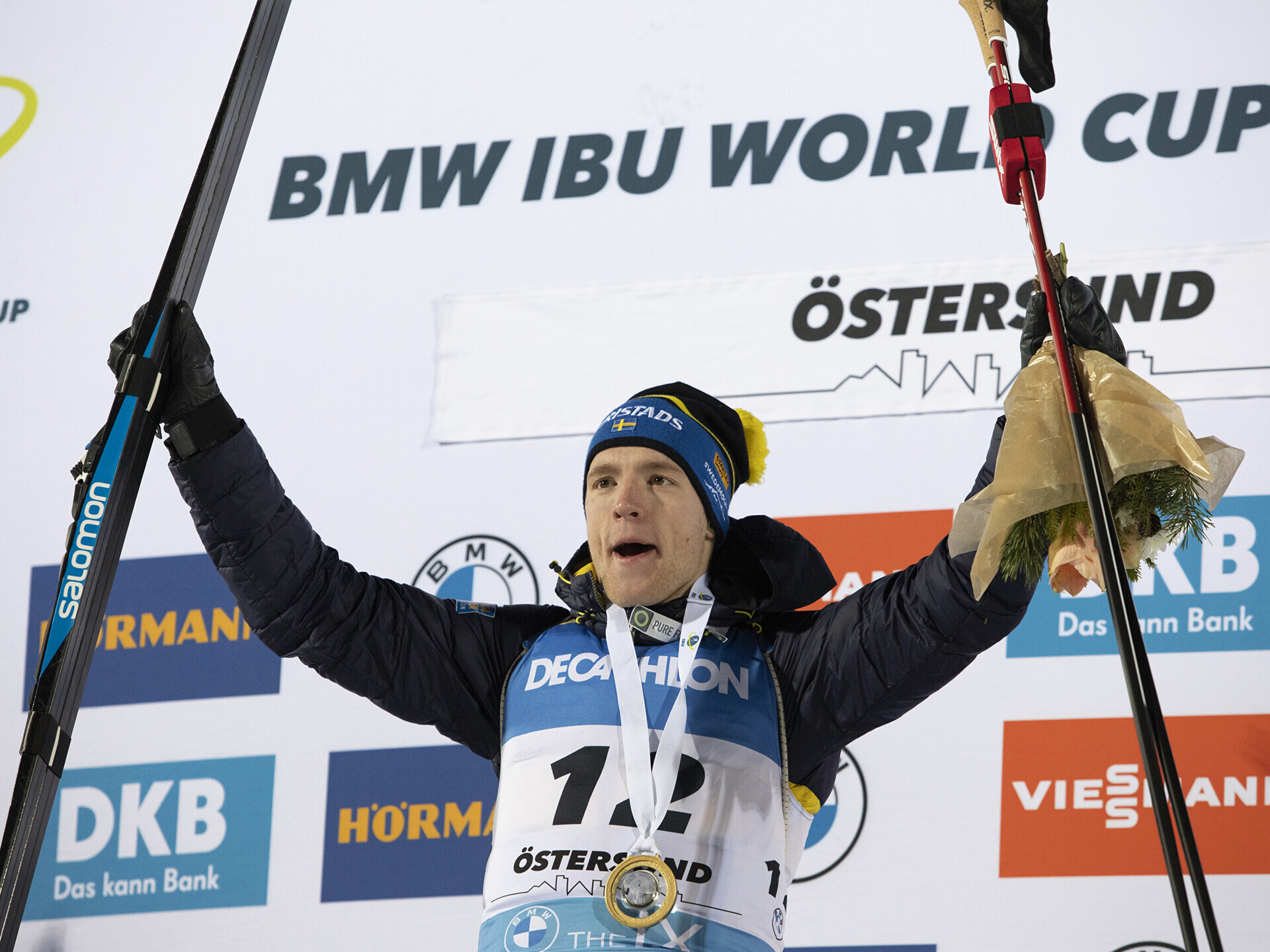 Sebastian Samuelsson, Sprint race winner, Finnish pursuit, Biathlon competition, 1920x1440 HD Desktop