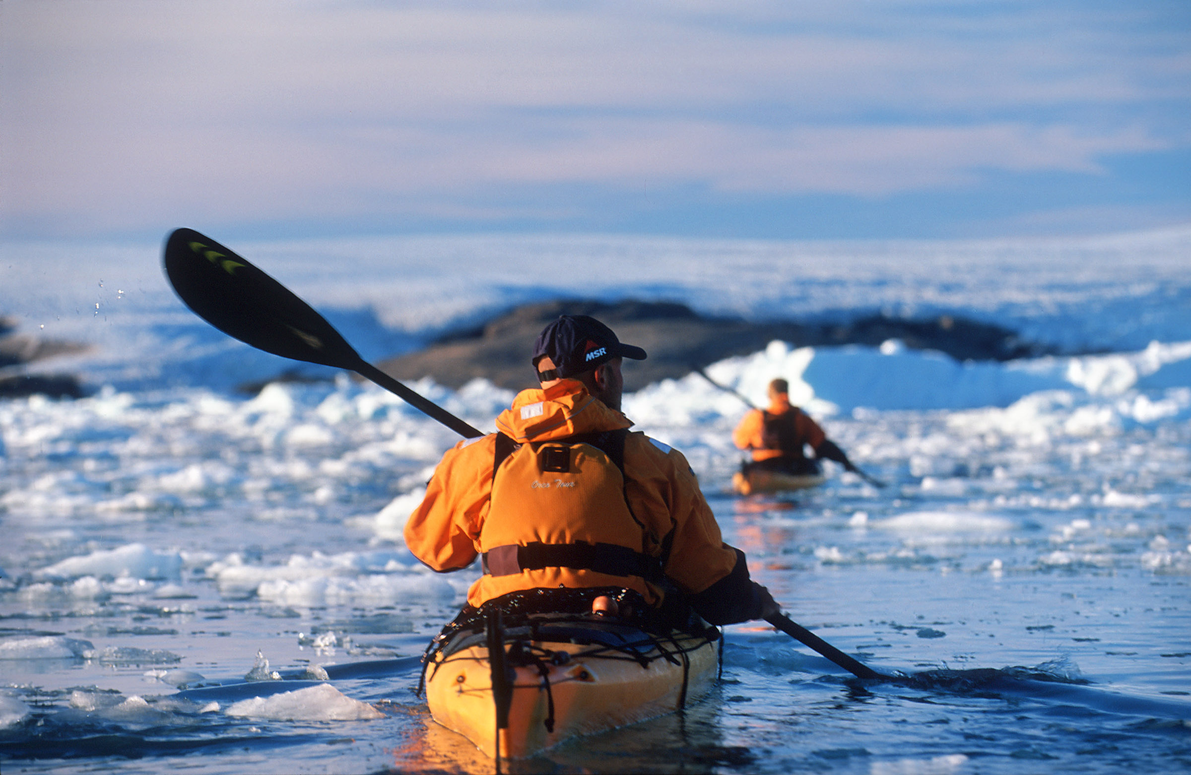 Canoeing: An official kayak expedition at Grenland sea, Useful water transport. 2400x1570 HD Wallpaper.