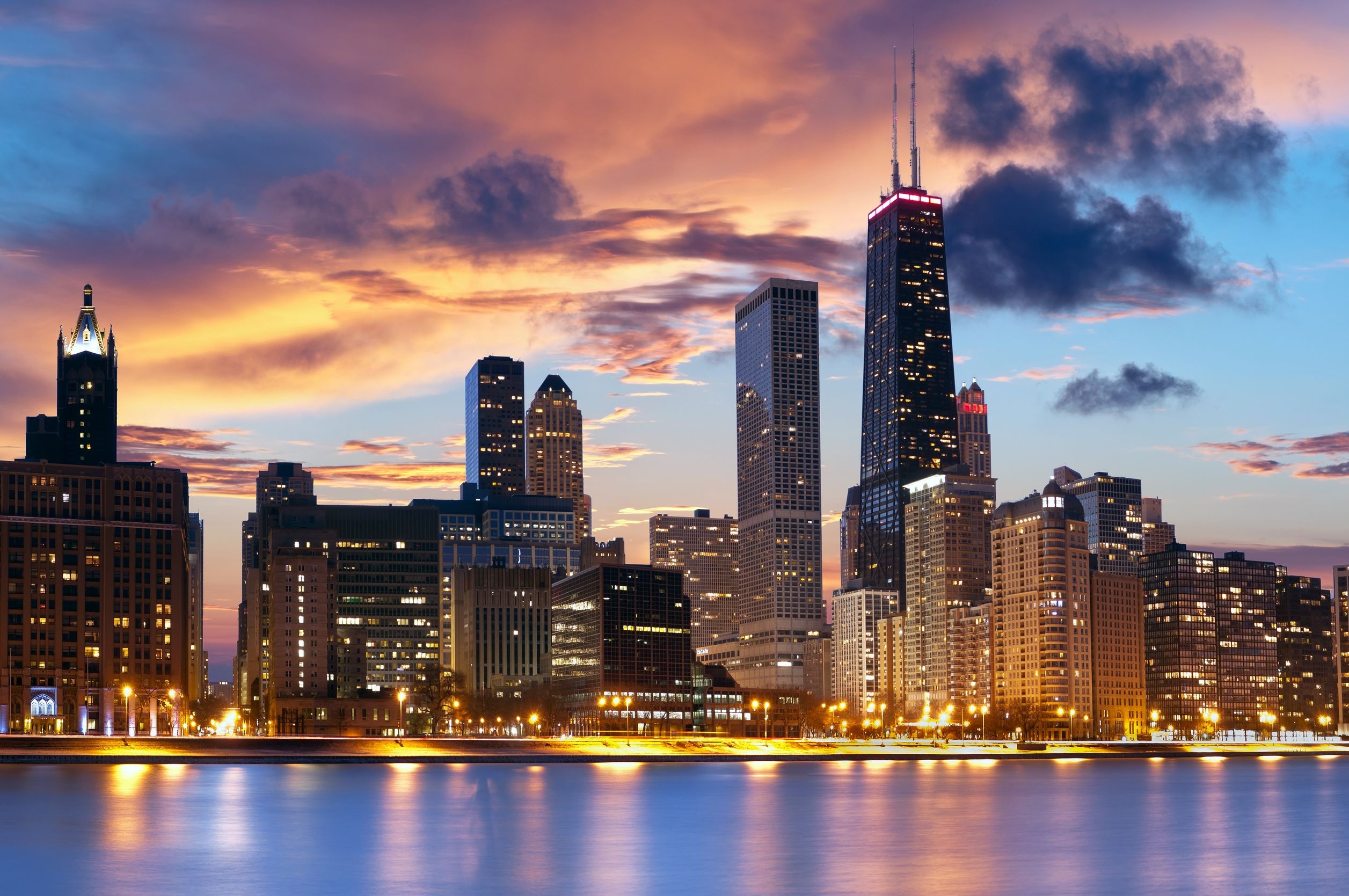Chicago Skyline, Travels, Graph expo checklist, 2520x1670 HD Desktop