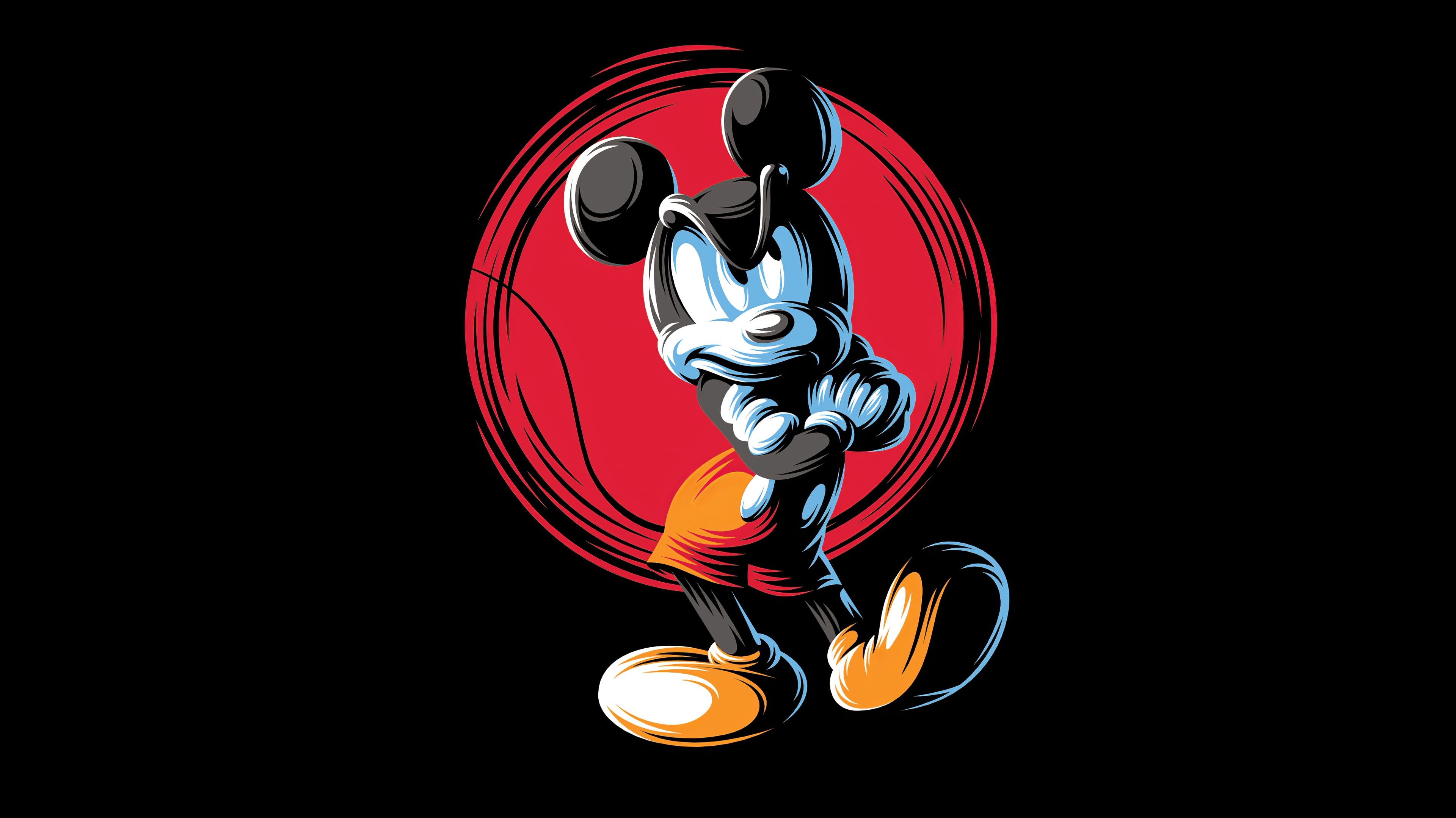 Mickey Mouse, 4K wallpapers, Cool designs, Cartoon character, 3840x2160 4K Desktop