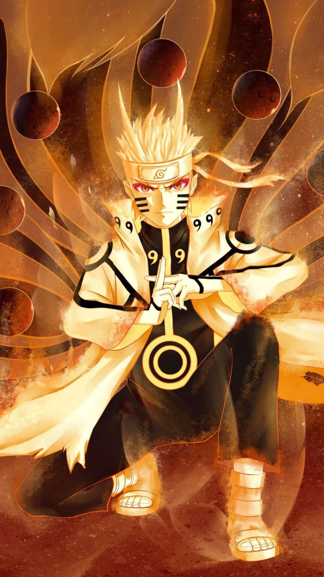 Naruto: Anime character, Shonen manga. 1080x1920 Full HD Background.