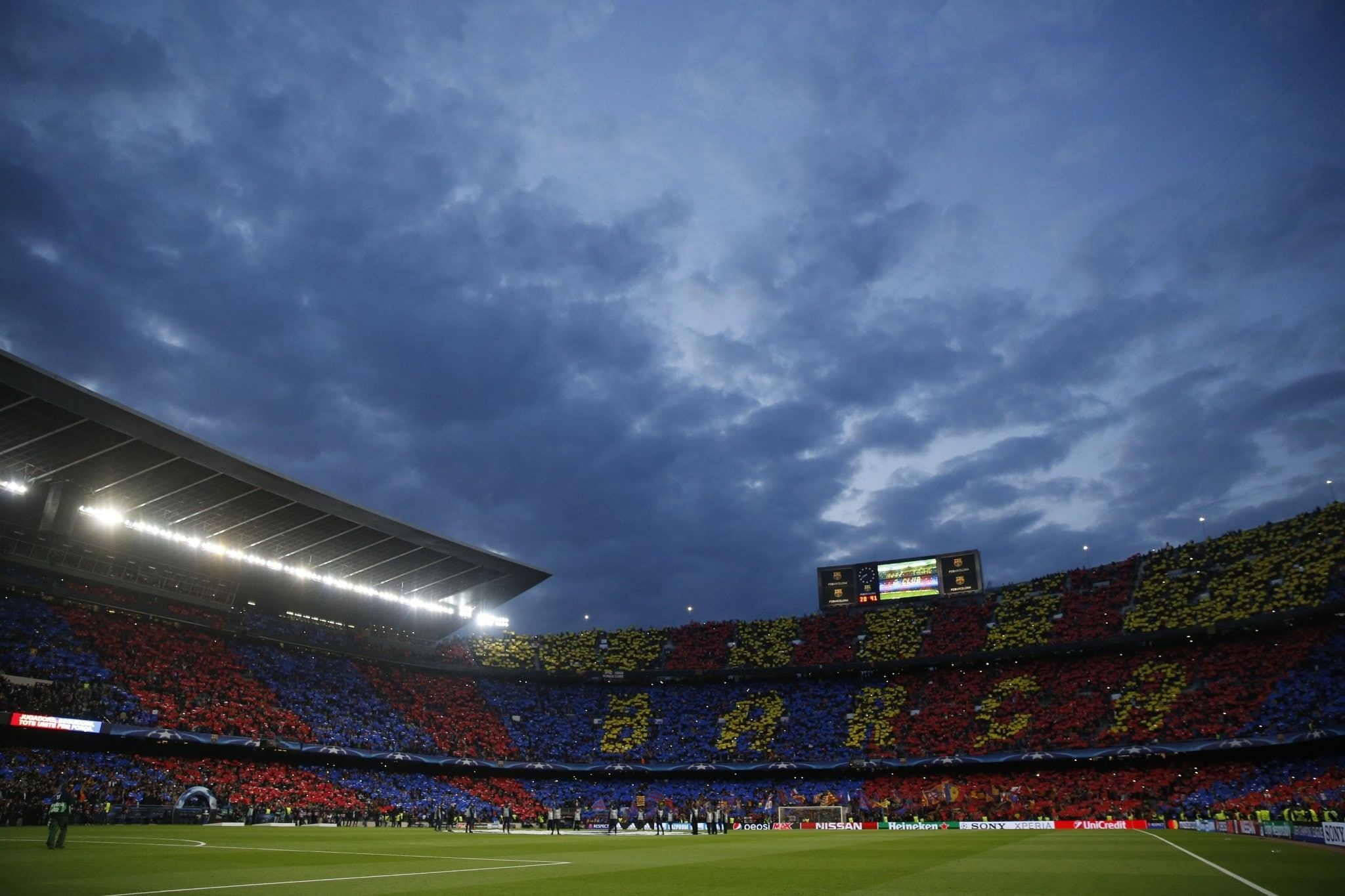 Camp Nou Stadium, Barcelona, Stunning architecture, Football atmosphere, 2050x1370 HD Desktop